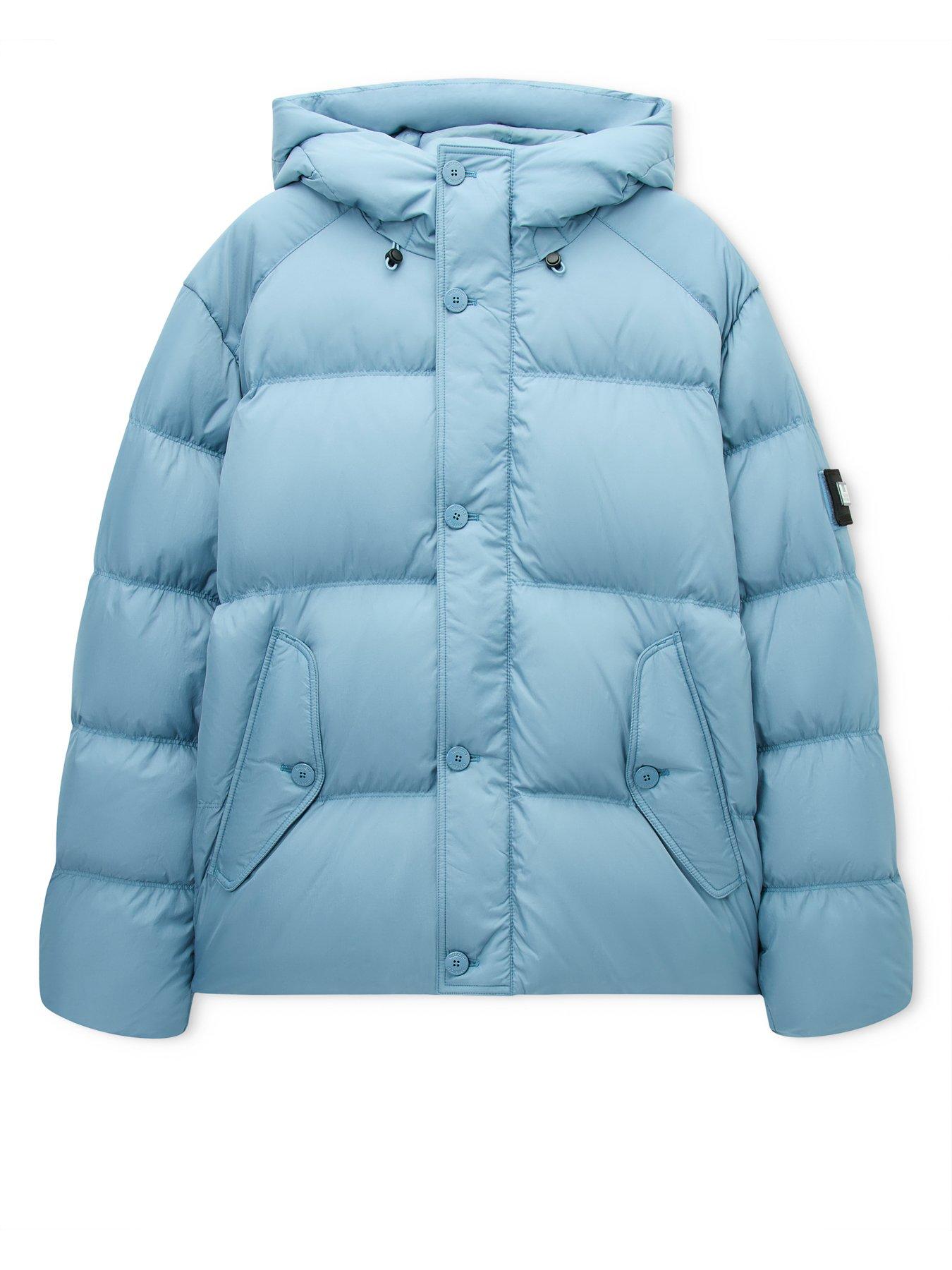 Image 5 of 7 of Weekend Offender Esja Padded Hooded Coat - Blue