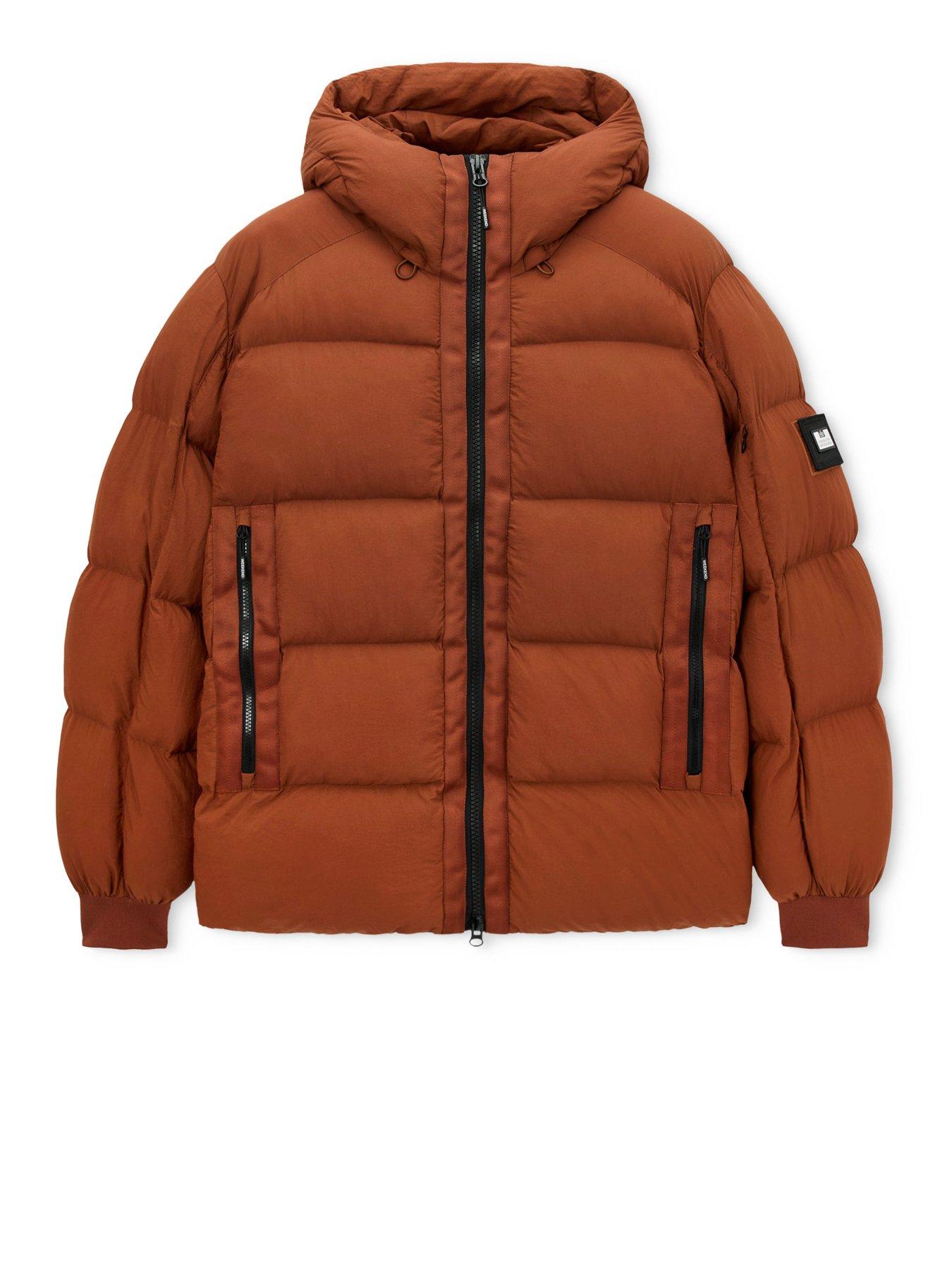 Image 6 of 7 of Weekend Offender Amsterdam Padded Hooded Coat - Brown
