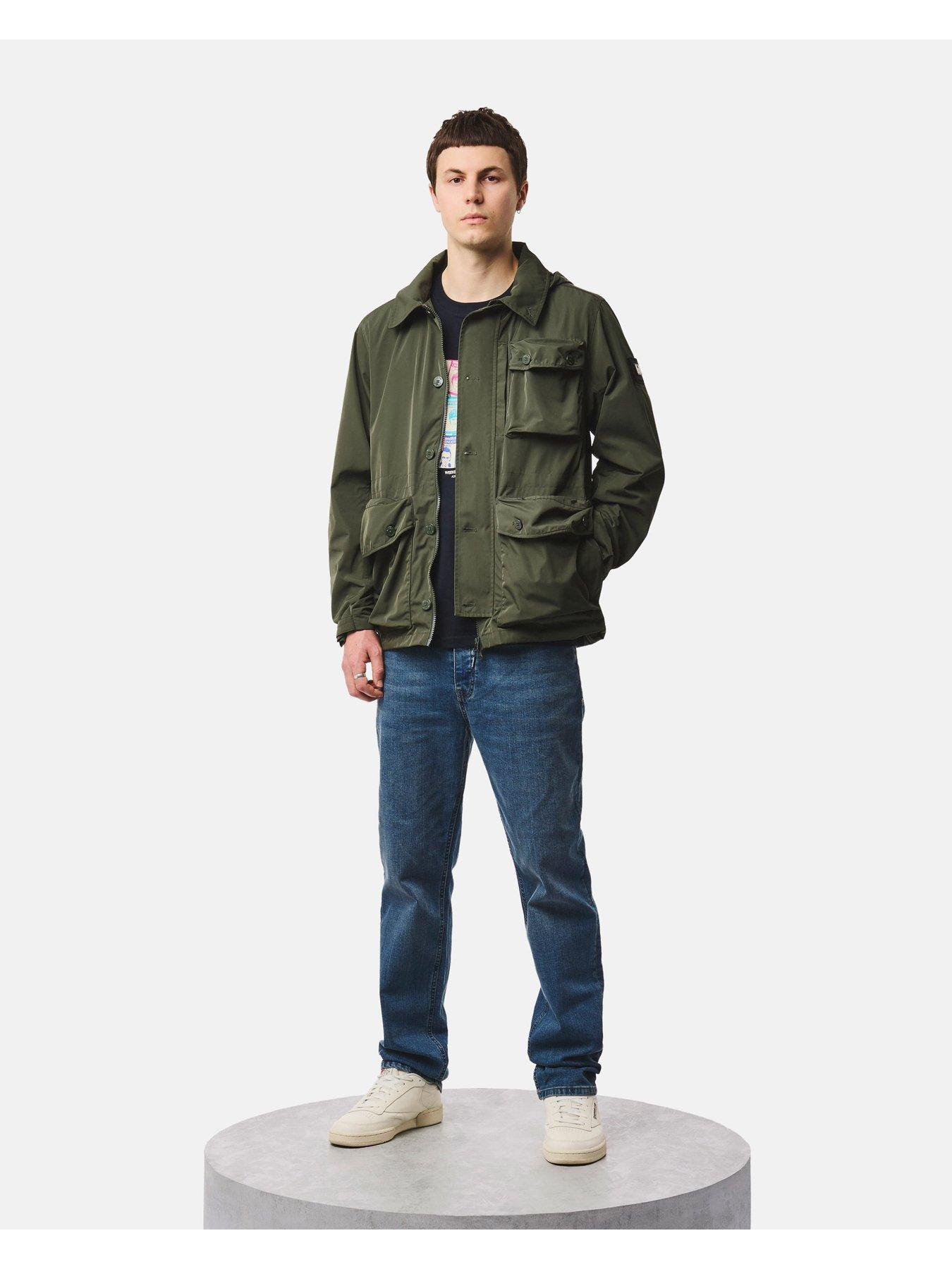 Image 2 of 7 of Weekend Offender Harpocrates Padded Hooded Coat - Green