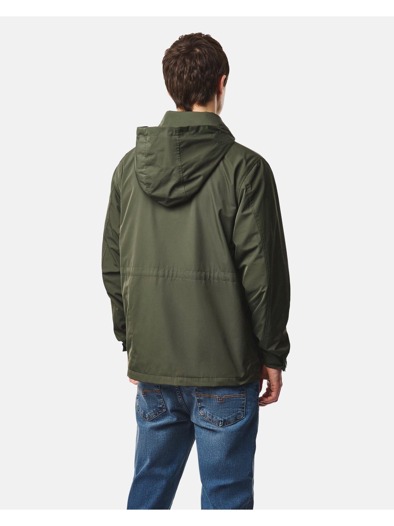 Image 5 of 7 of Weekend Offender Harpocrates Padded Hooded Coat - Green