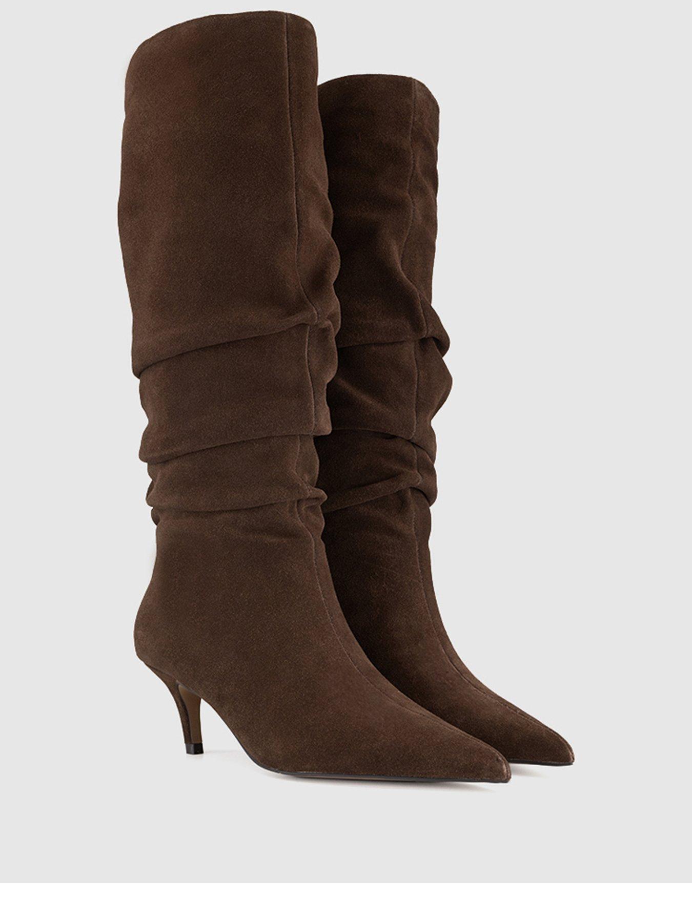 Image 2 of 4 of OFFICE Karma Ruched Boot - Brown