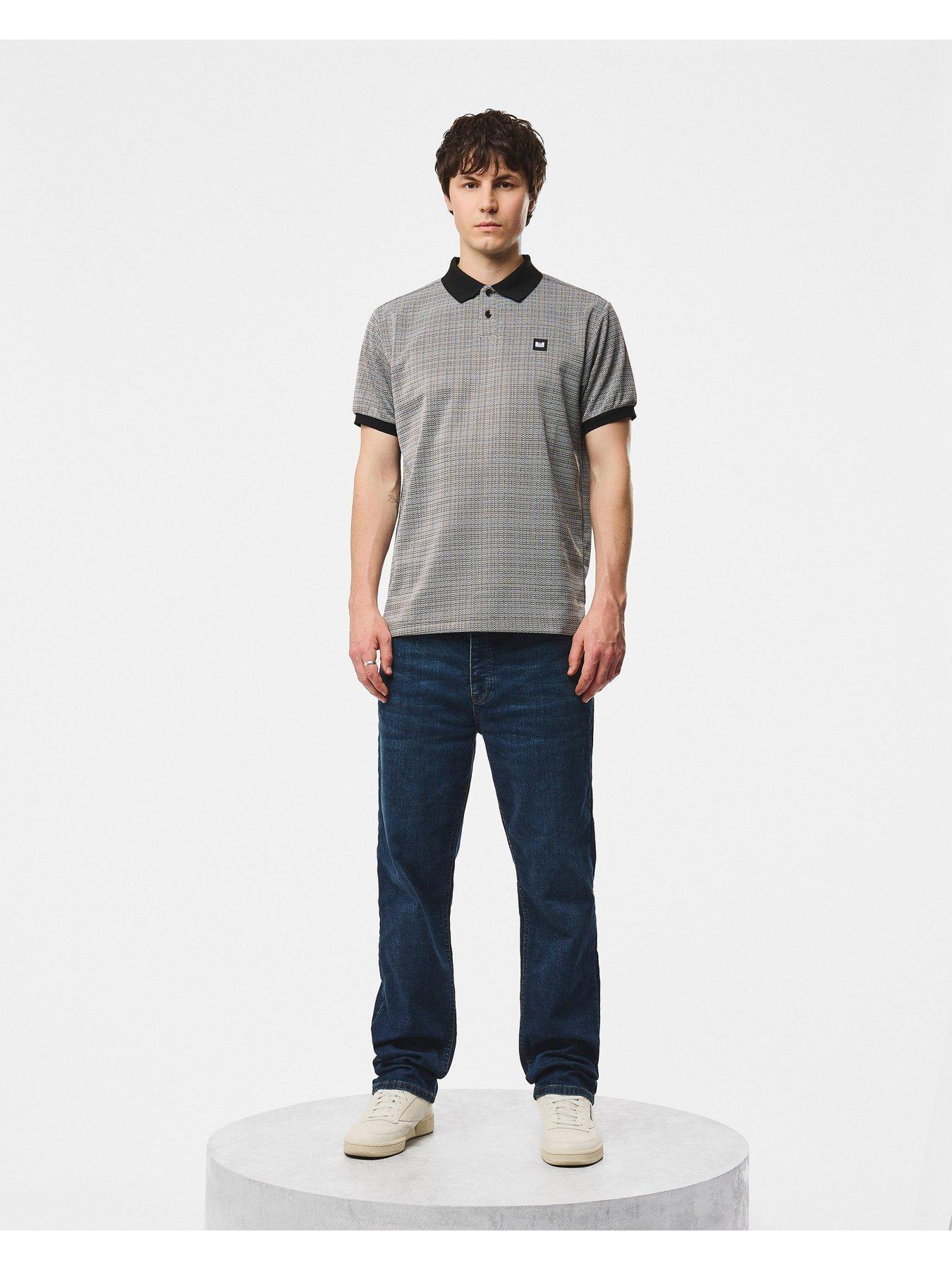 Image 3 of 6 of Weekend Offender Winfield Short Sleeve Polo Shirt - Black