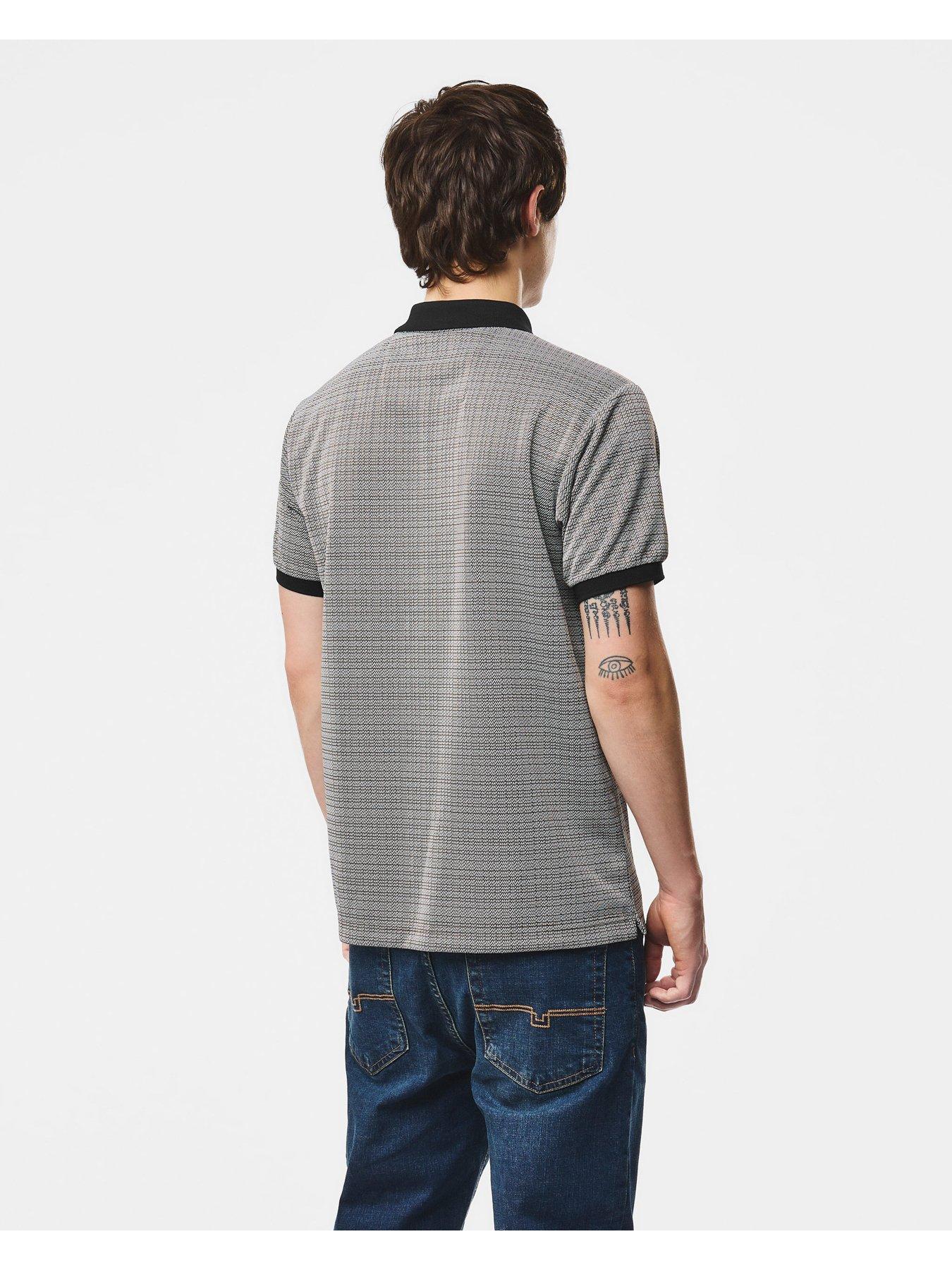 Image 4 of 6 of Weekend Offender Winfield Short Sleeve Polo Shirt - Black