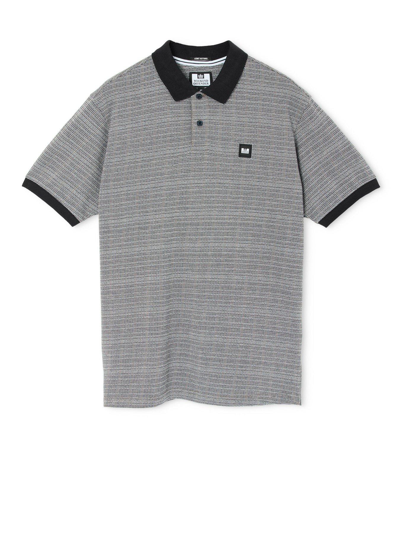 Image 5 of 6 of Weekend Offender Winfield Short Sleeve Polo Shirt - Black