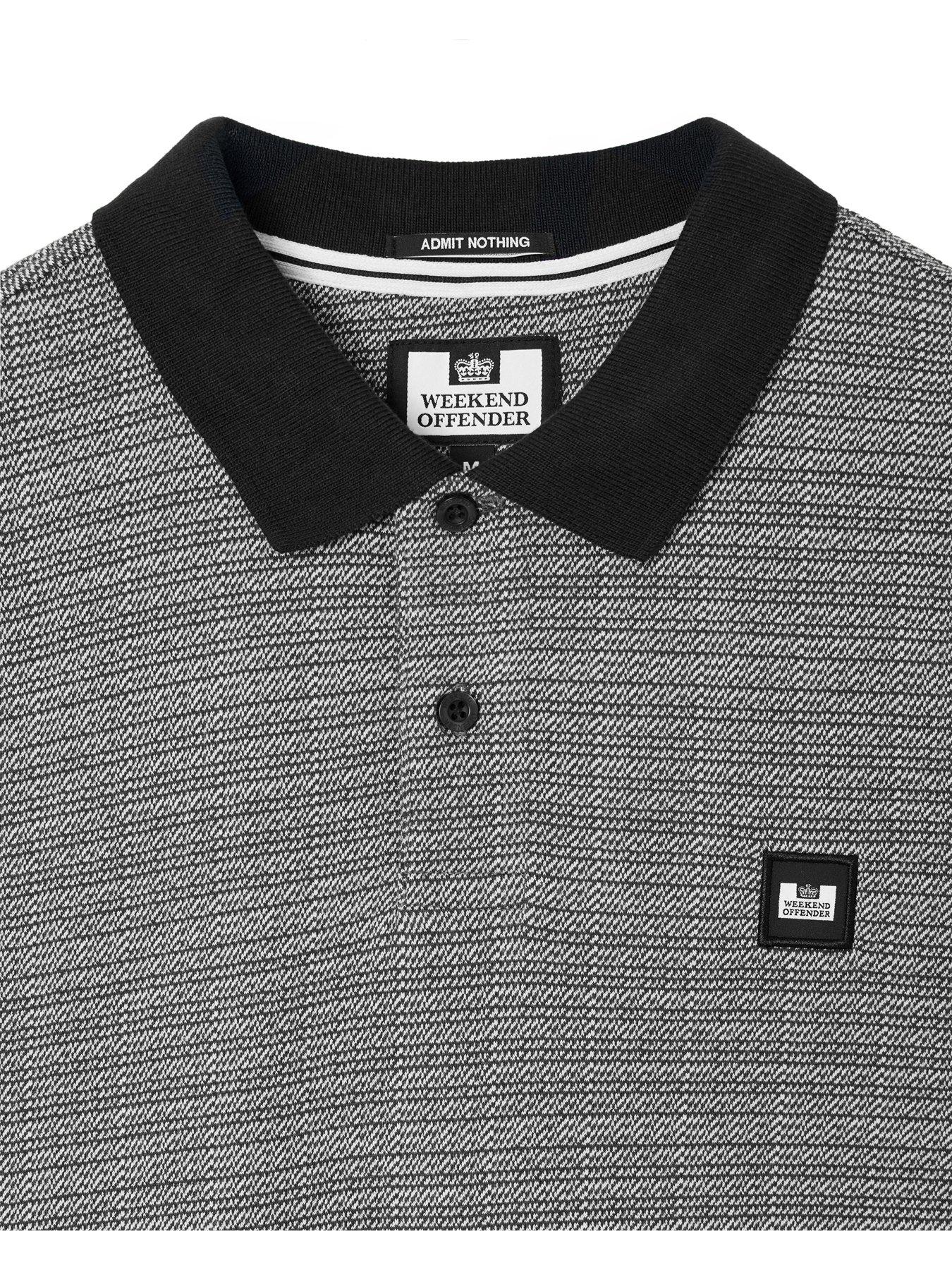 Image 6 of 6 of Weekend Offender Winfield Short Sleeve Polo Shirt - Black