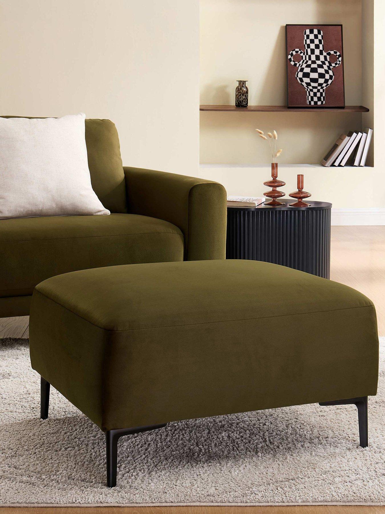 Dusk Malibu Pouffe - Rich Green