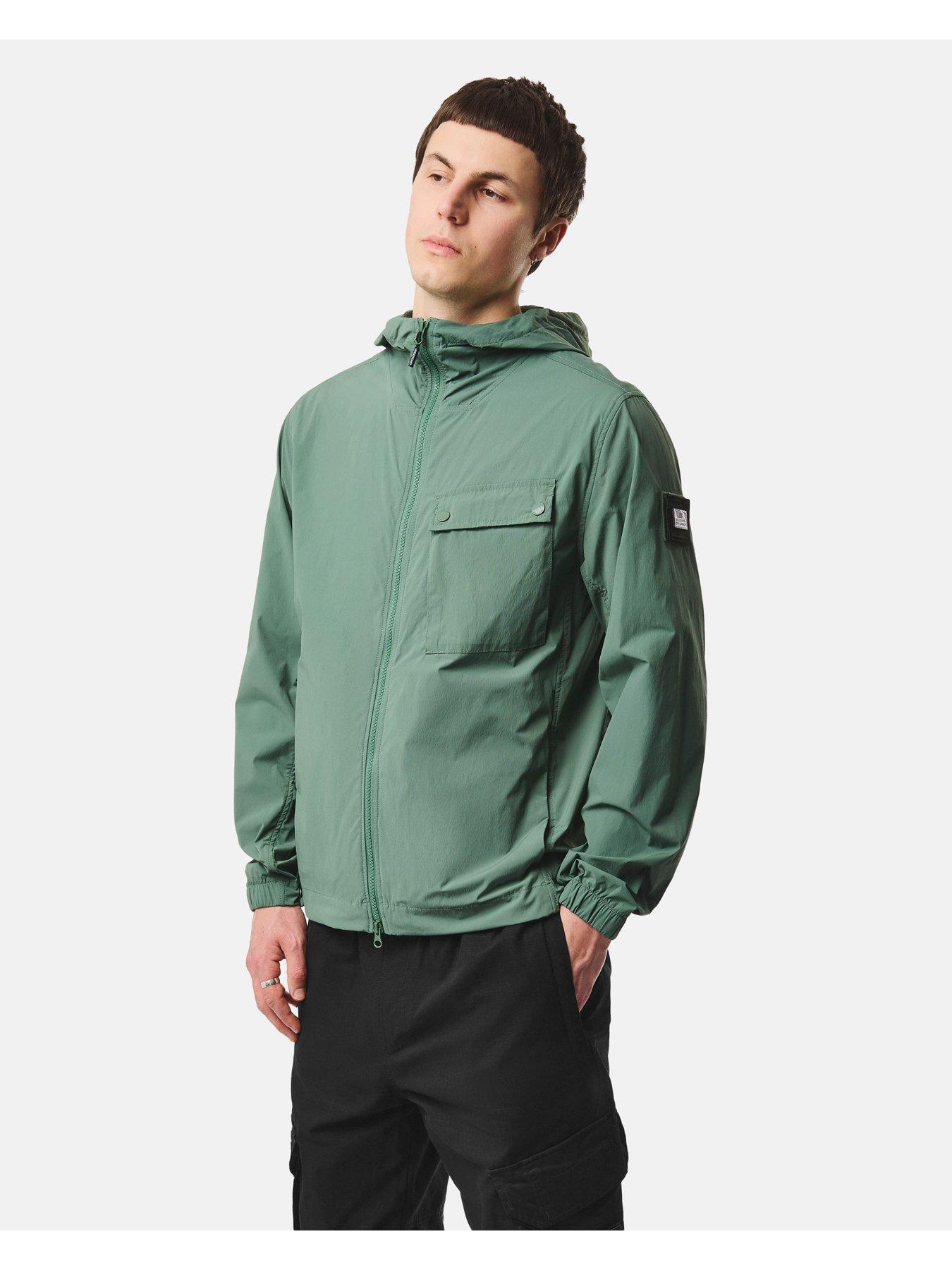 Image 1 of 7 of Weekend Offender Temara Technical Hoodied Jacket - Green