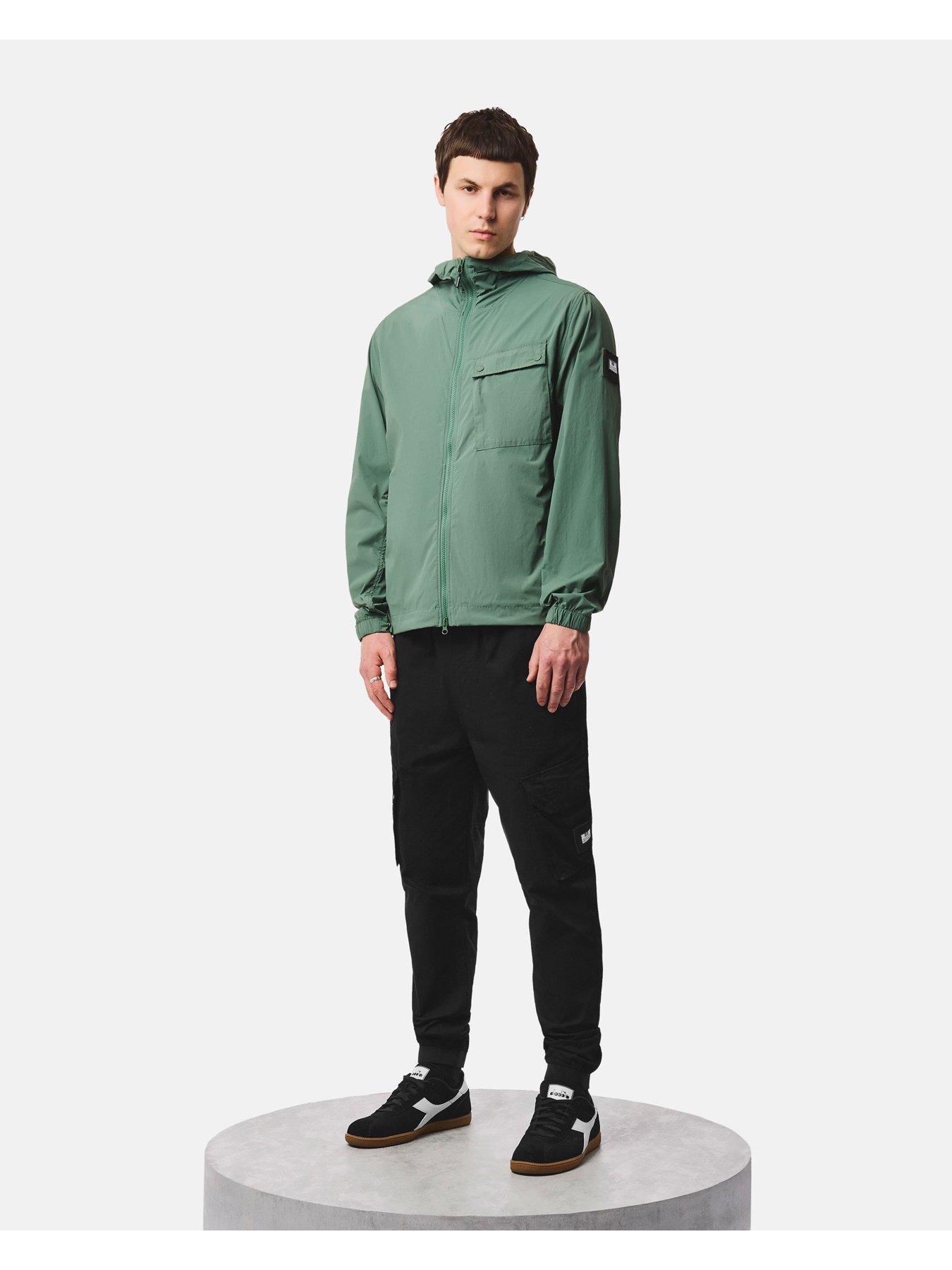 Image 2 of 7 of Weekend Offender Temara Technical Hoodied Jacket - Green