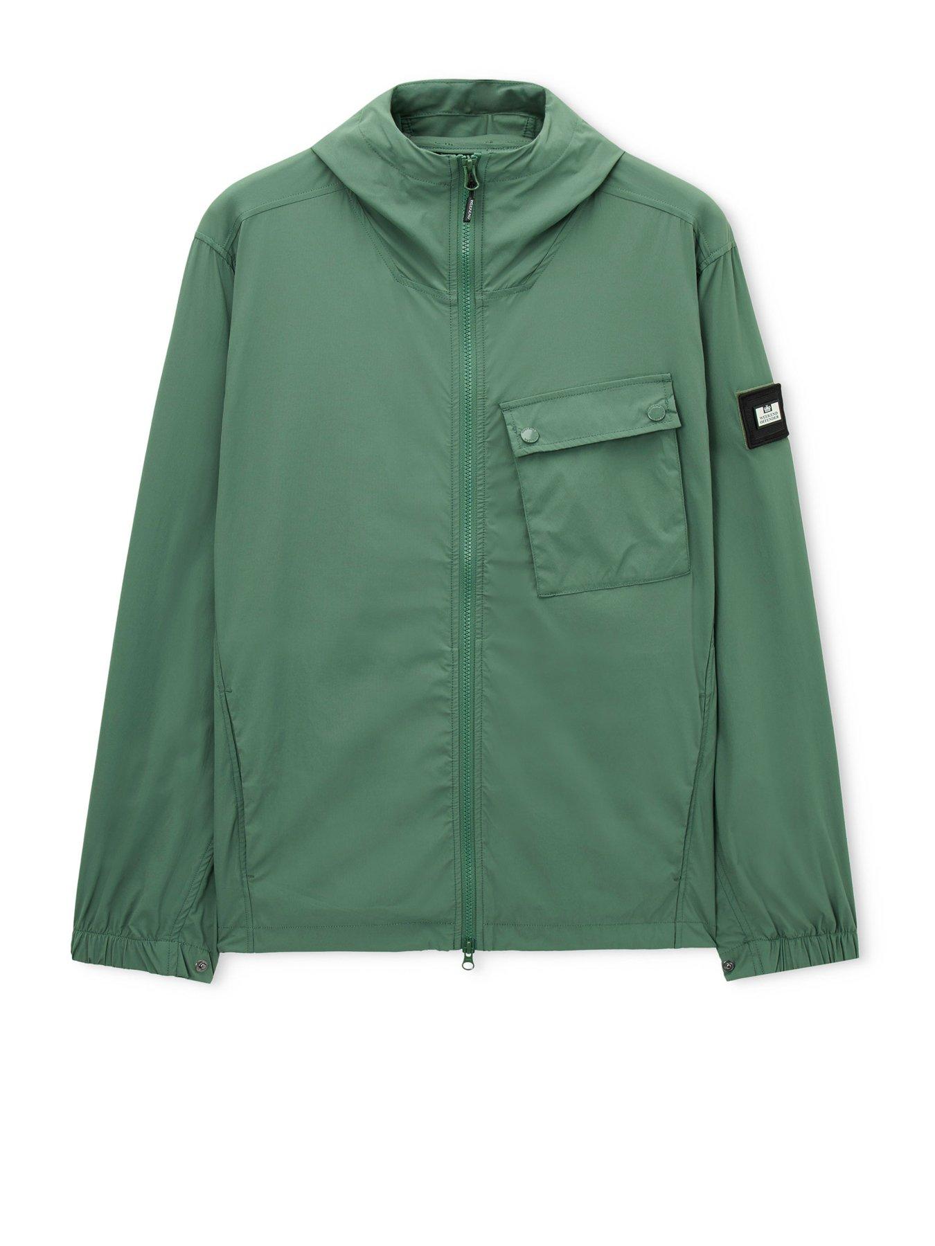 Image 5 of 7 of Weekend Offender Temara Technical Hoodied Jacket - Green