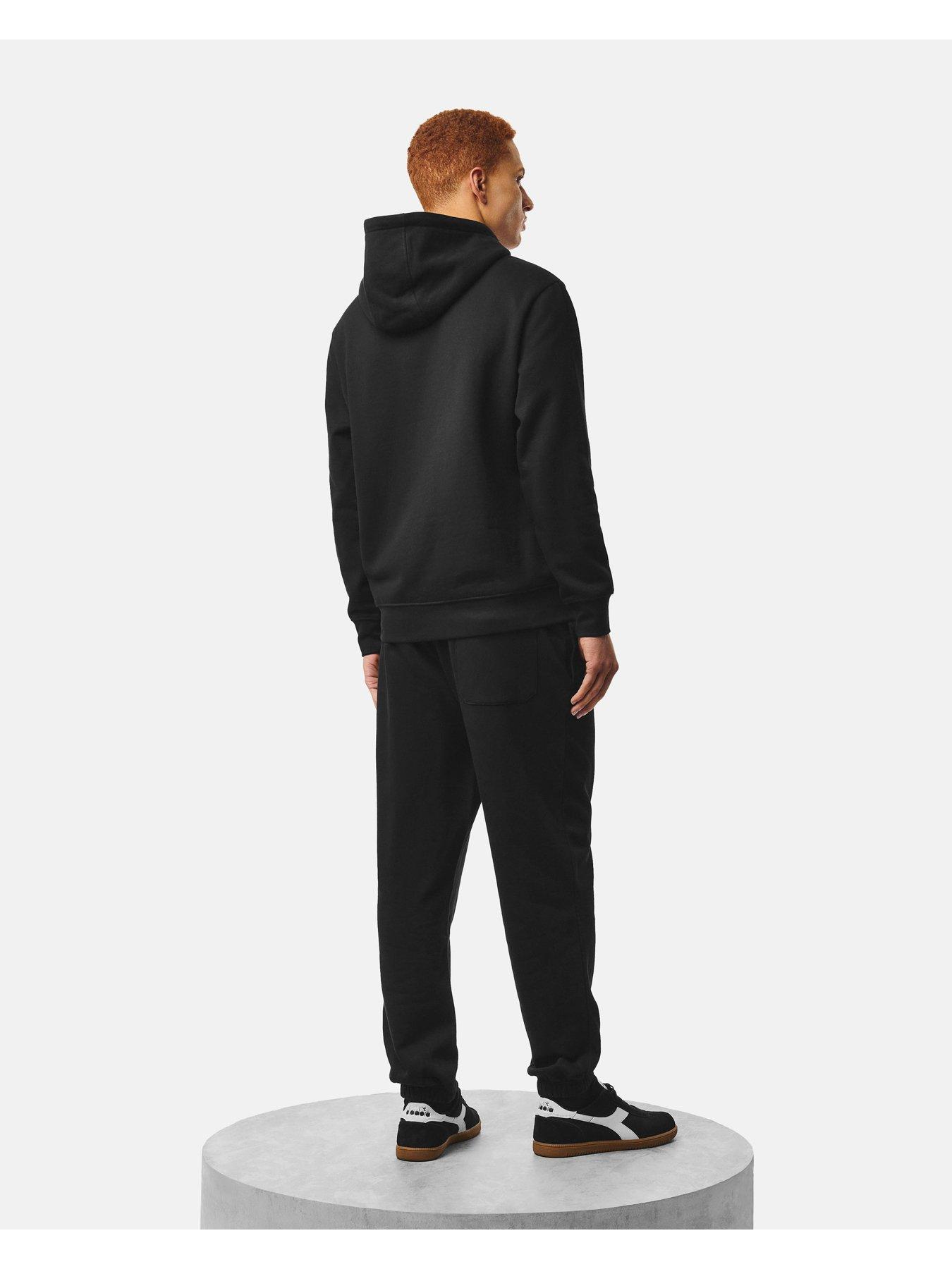 Image 2 of 4 of Weekend Offender Mens Ruidoso Hooded Cotton Tracksuit Set - Black