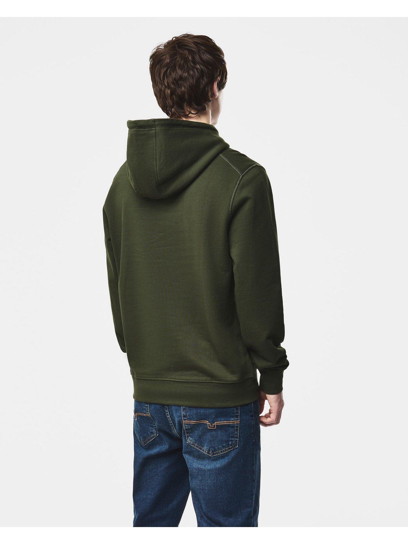 Image 3 of 5 of Weekend Offender Oulton Pullover Hoodie - Green