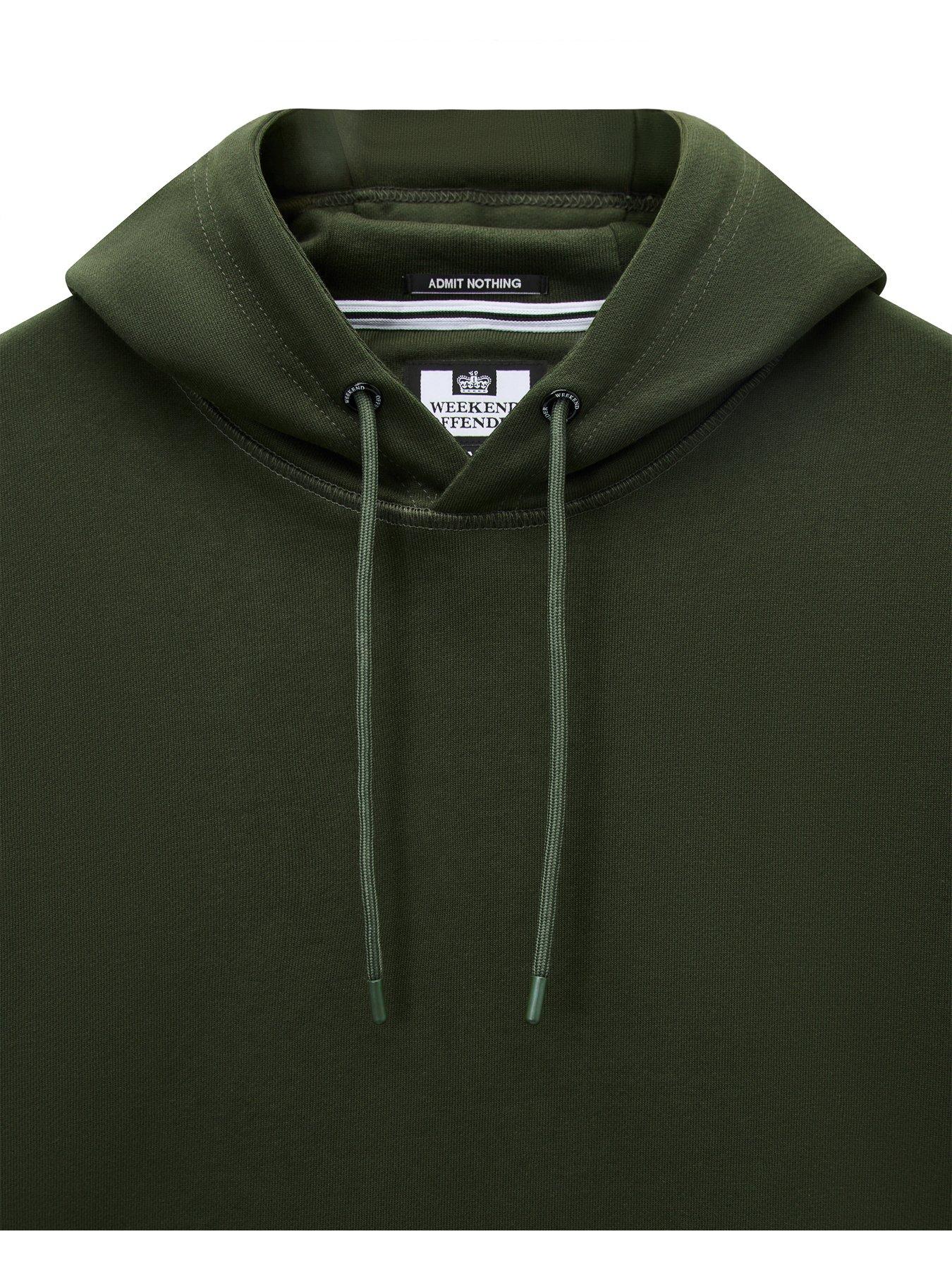 Image 5 of 5 of Weekend Offender Oulton Pullover Hoodie - Green