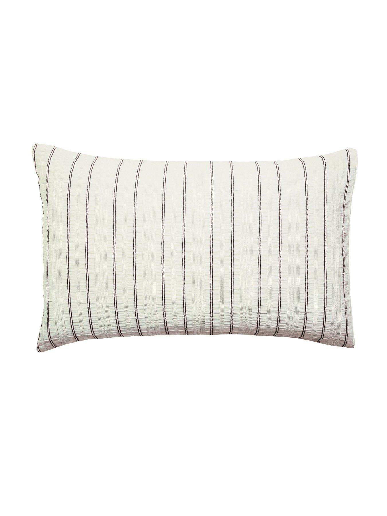 Image 3 of 5 of Helena Springfield Waffle Stripe Cover Set Chocolate