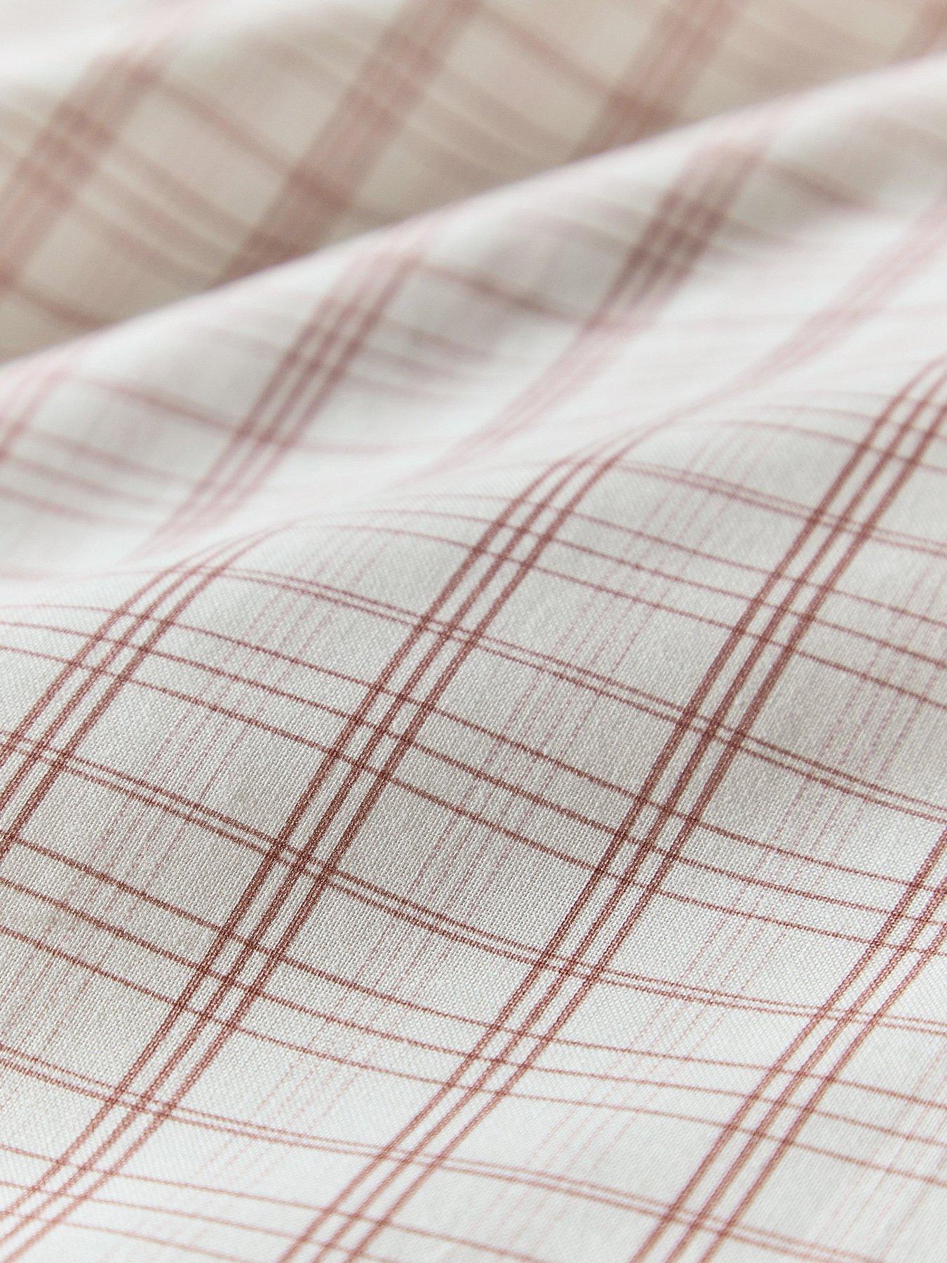 Image 3 of 6 of Helena Springfield Tranquil Check Cover Set Pink