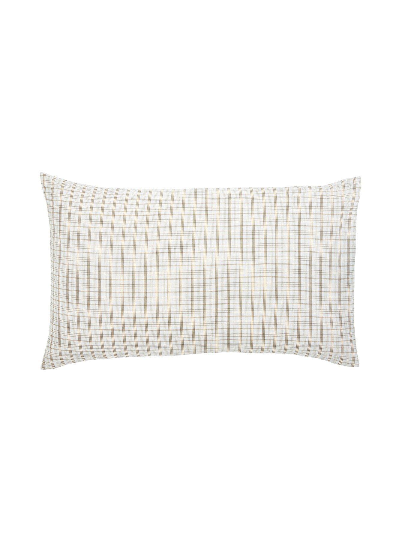 Image 6 of 7 of Helena Springfield Tranquil Check Cover Set Linen