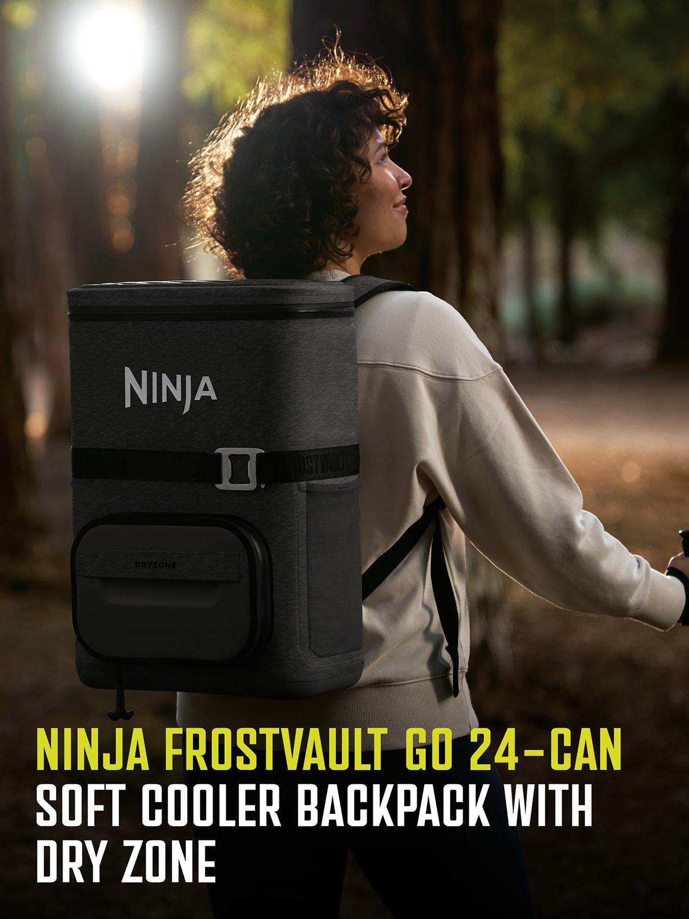Image 2 of 7 of NINJA FrostVault Go 17 litre 24-Can Backpack Soft Cooler - Charcoal Grey