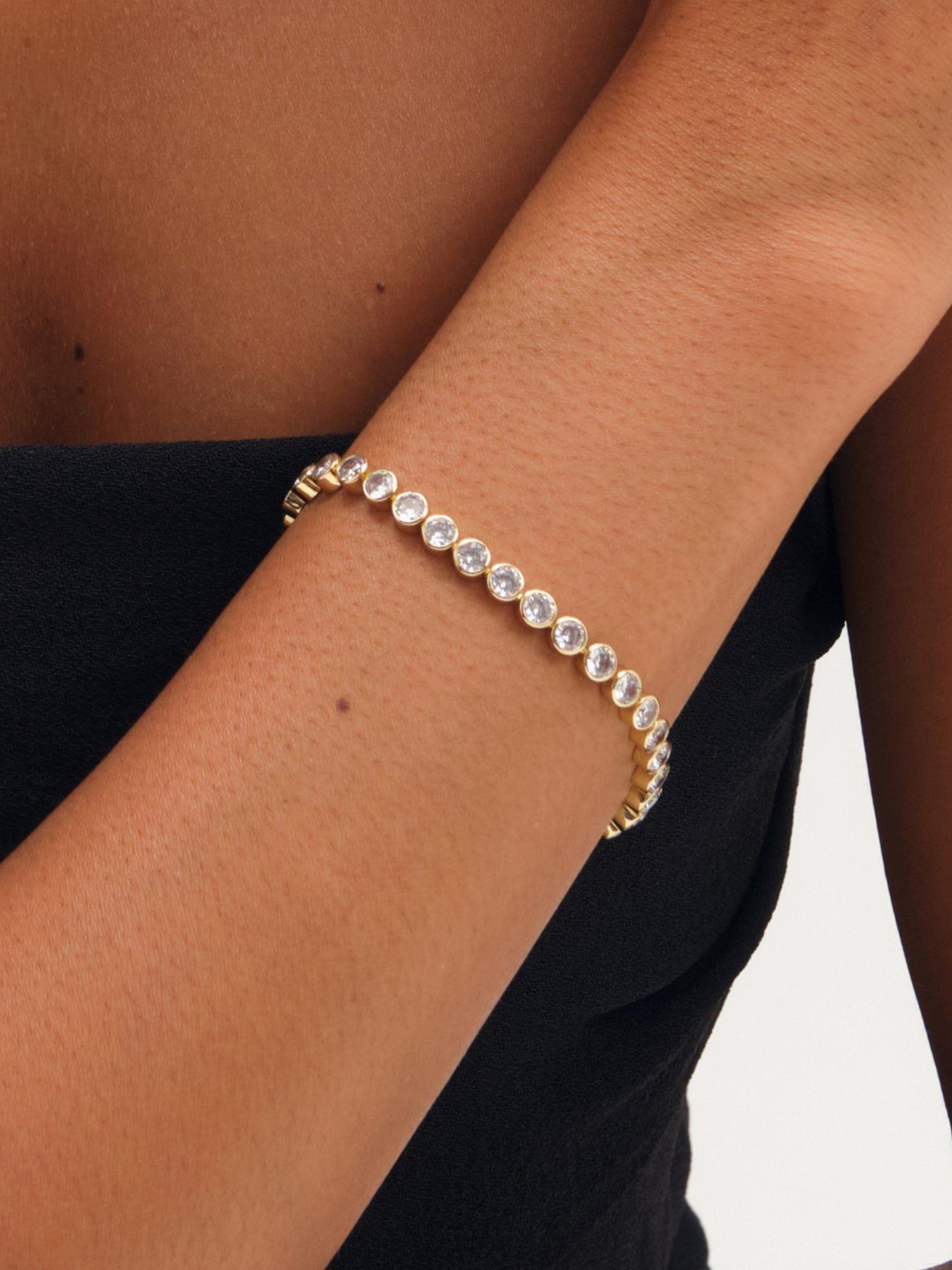 Image 2 of 3 of Jon Richard Gold Plated Tennis Round Besel Bracelet