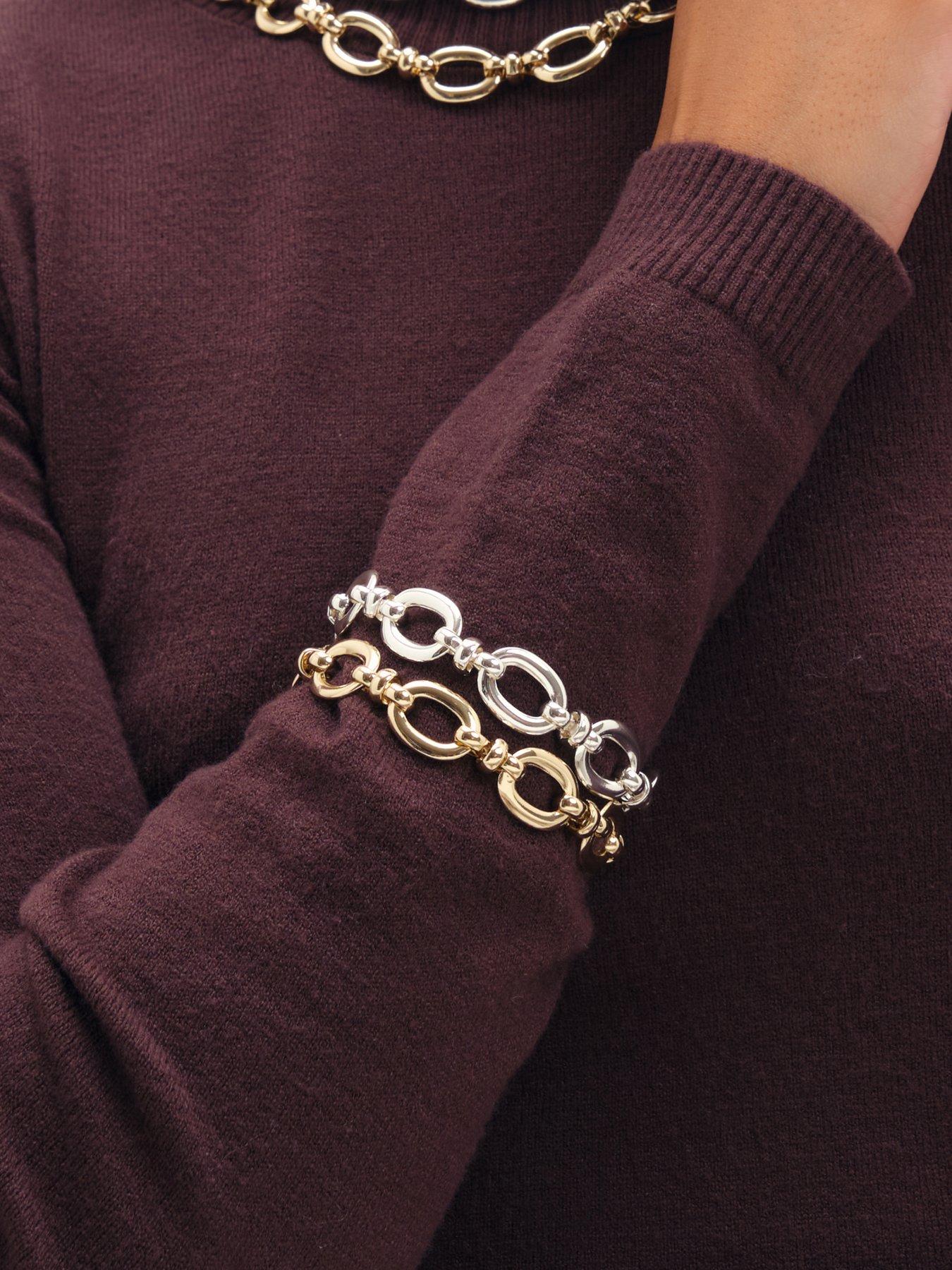 Image 2 of 3 of Jon Richard Silver Plated Openlink Bracelet