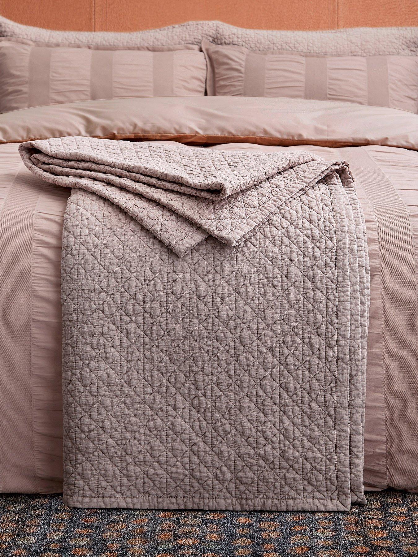 Image 1 of 3 of Bedeck of Belfast Stonewashed Cotton Throw 230X250Cm Pink