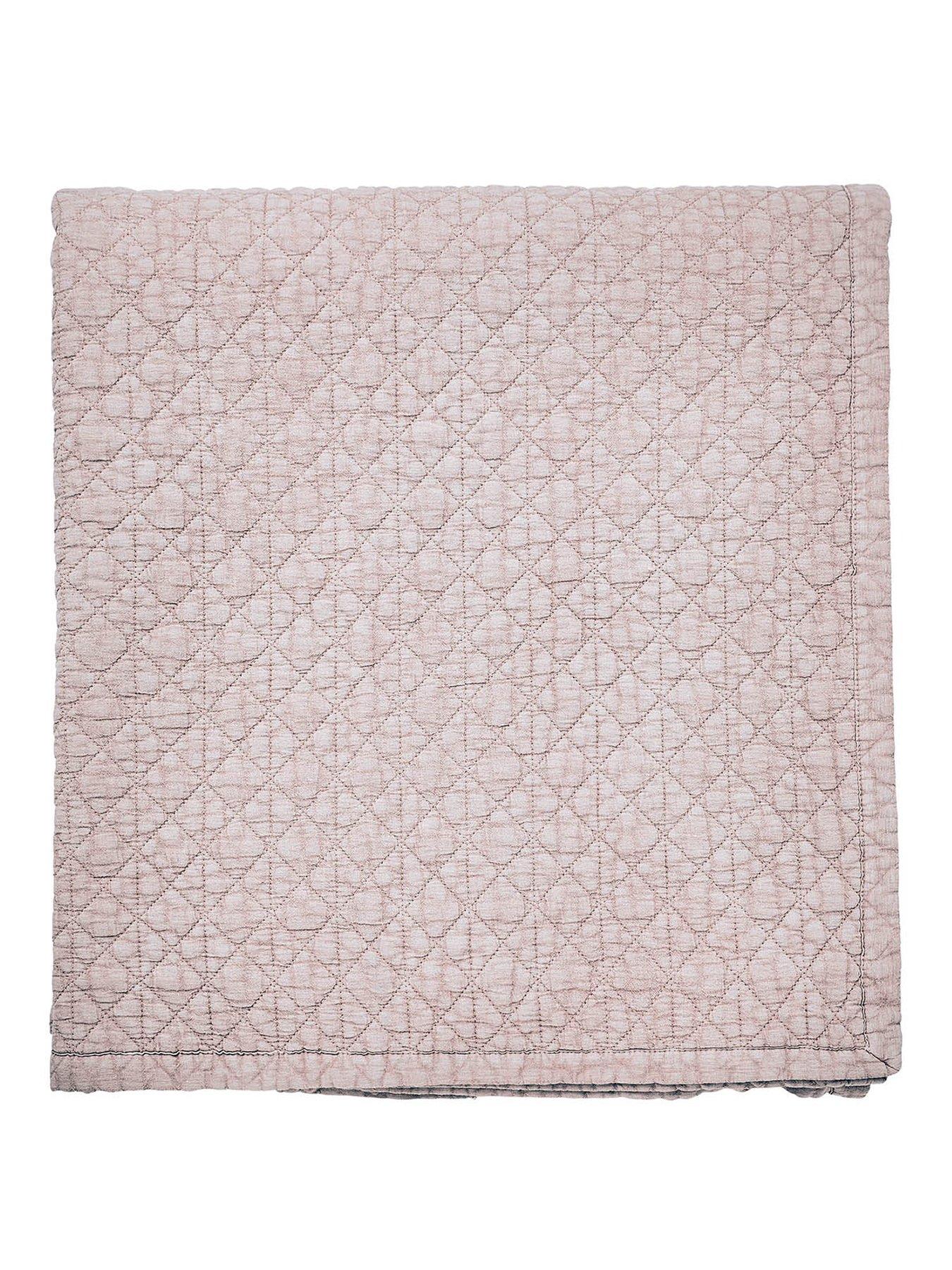 Image 2 of 3 of Bedeck of Belfast Stonewashed Cotton Throw 230X250Cm Pink