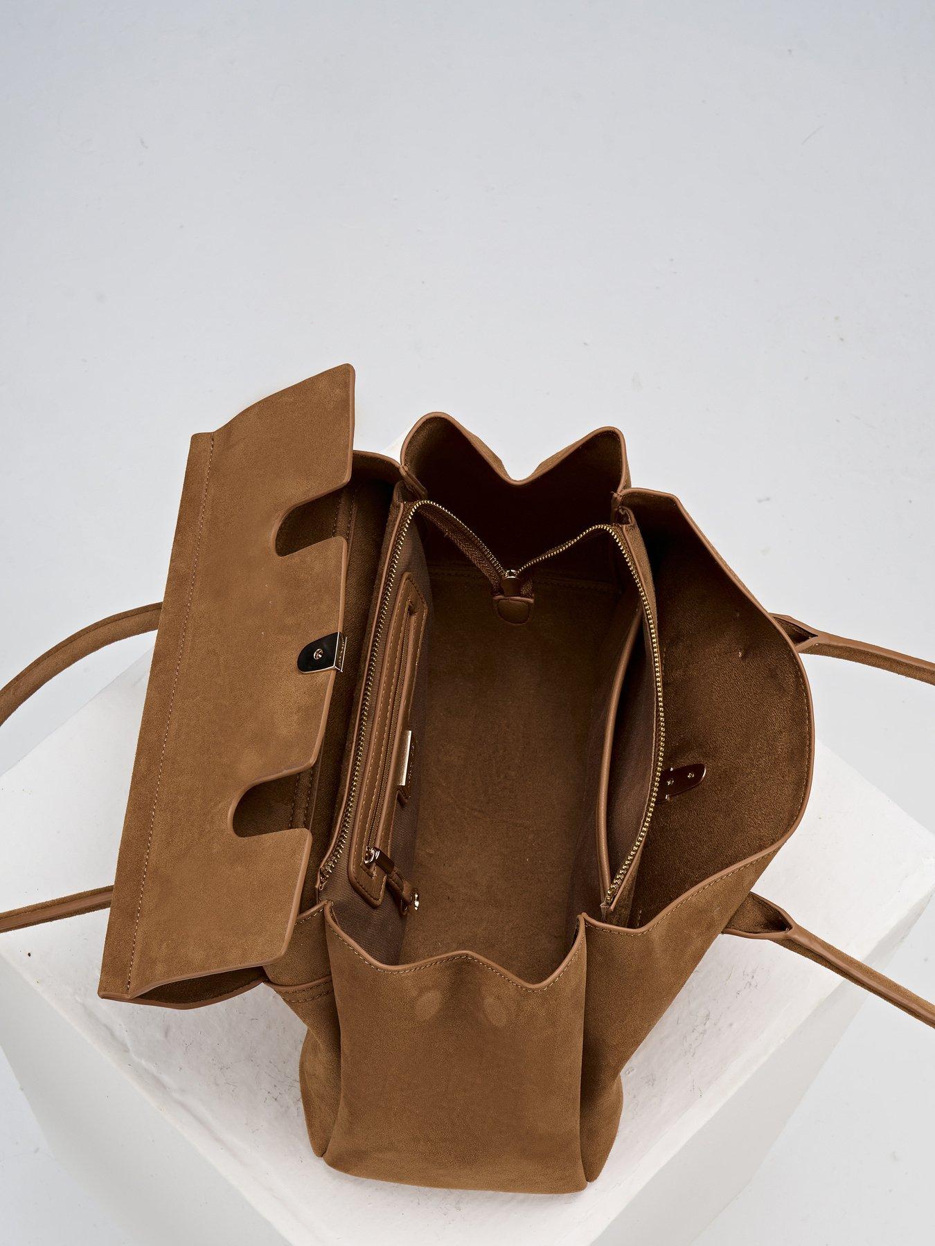 Image 5 of 6 of Luella Grey Natalia Tote Bag - Tan Suede