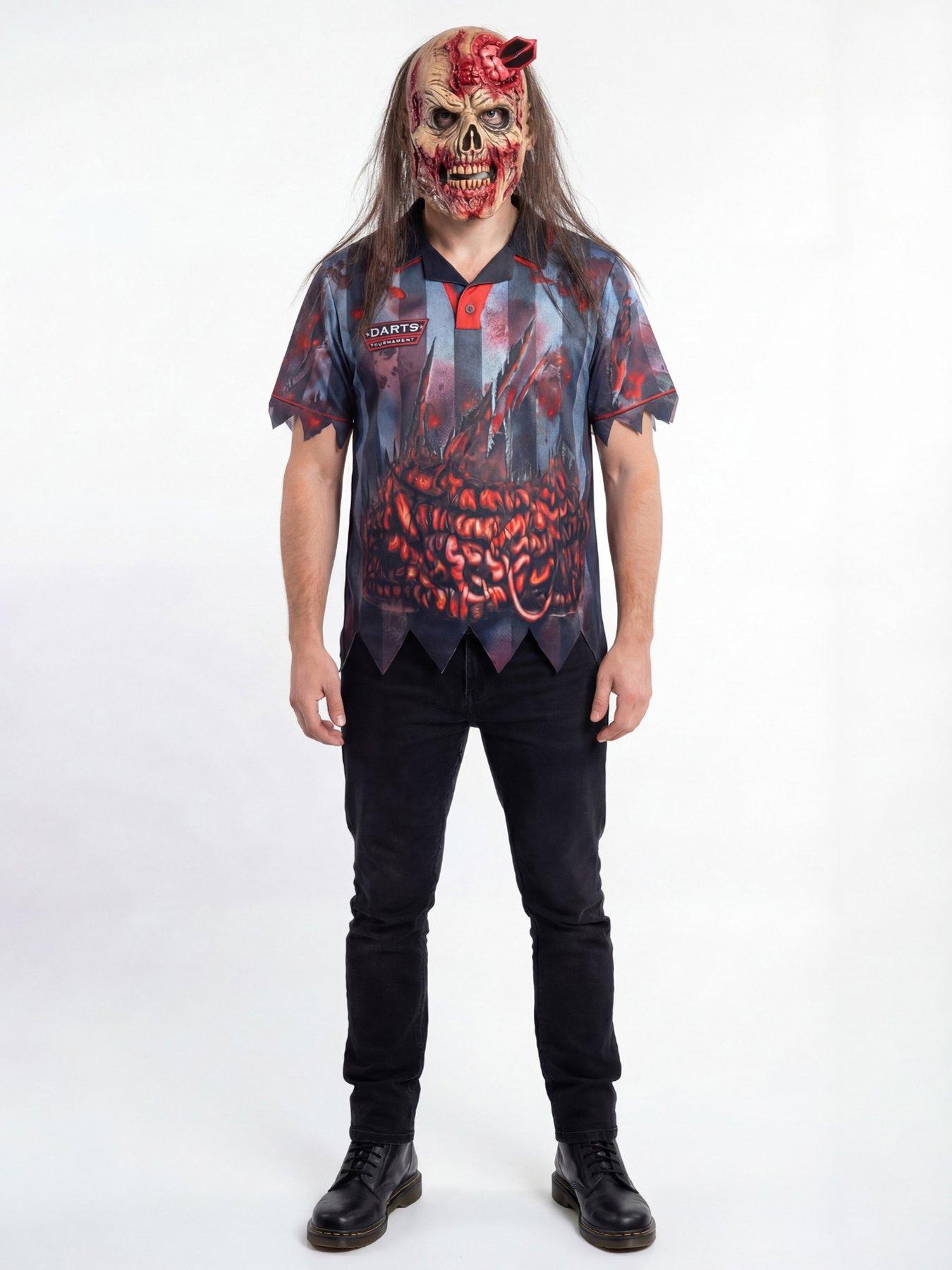 Adult Zombie Darts Player With Mask
