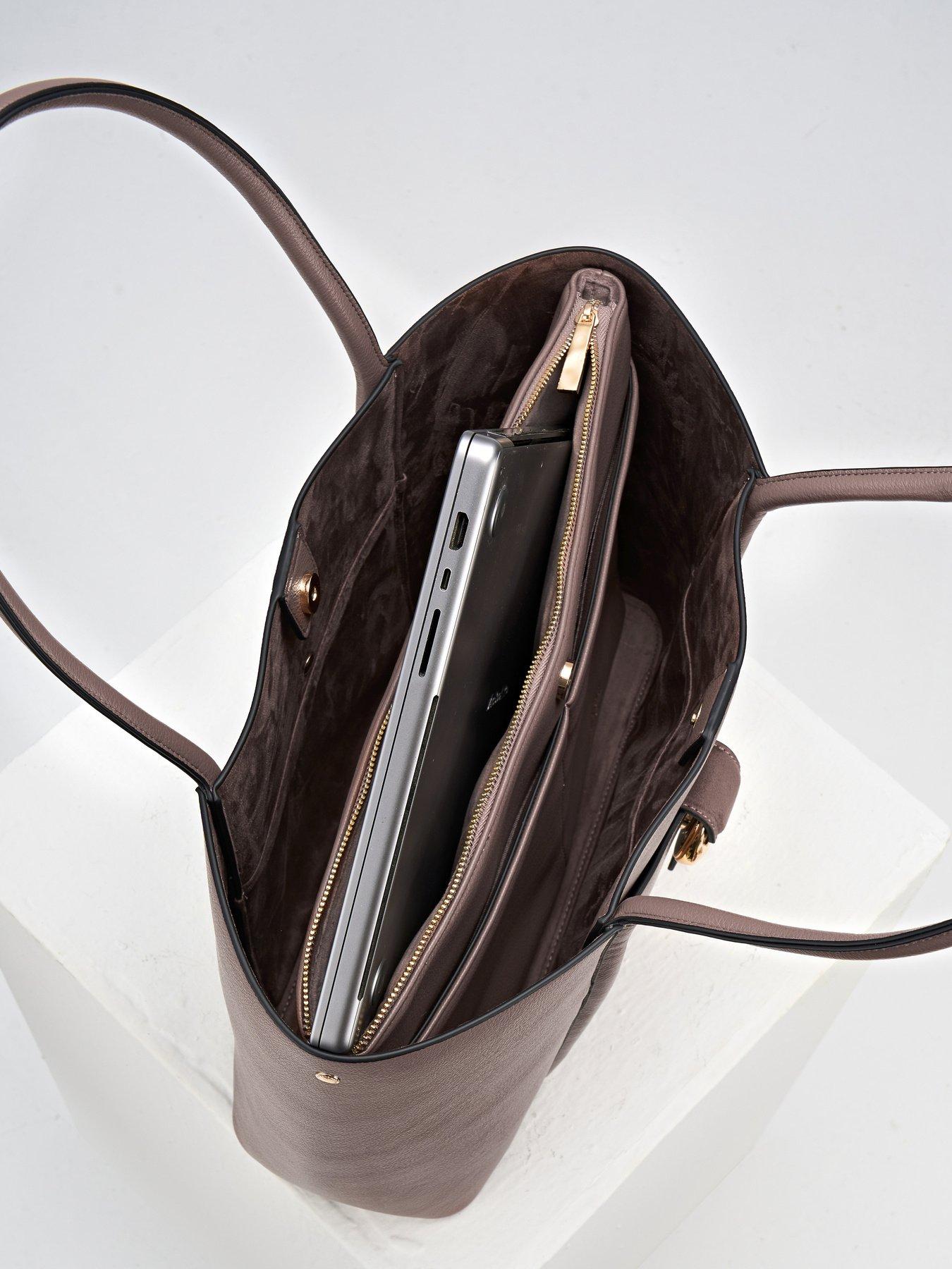Image 5 of 6 of Luella Grey Lilibet Laptop Tote In Fawn