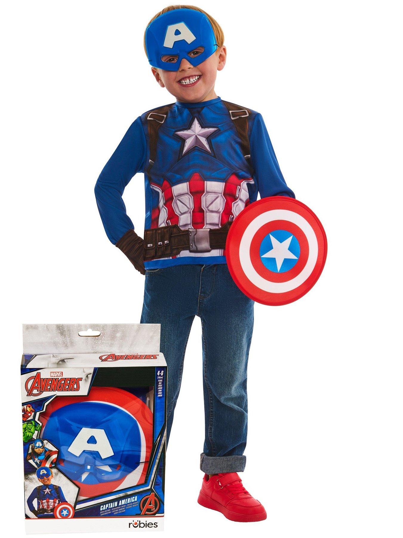 Image 1 of 7 of The Avengers Avengers Captain America Dress Up Gift Set