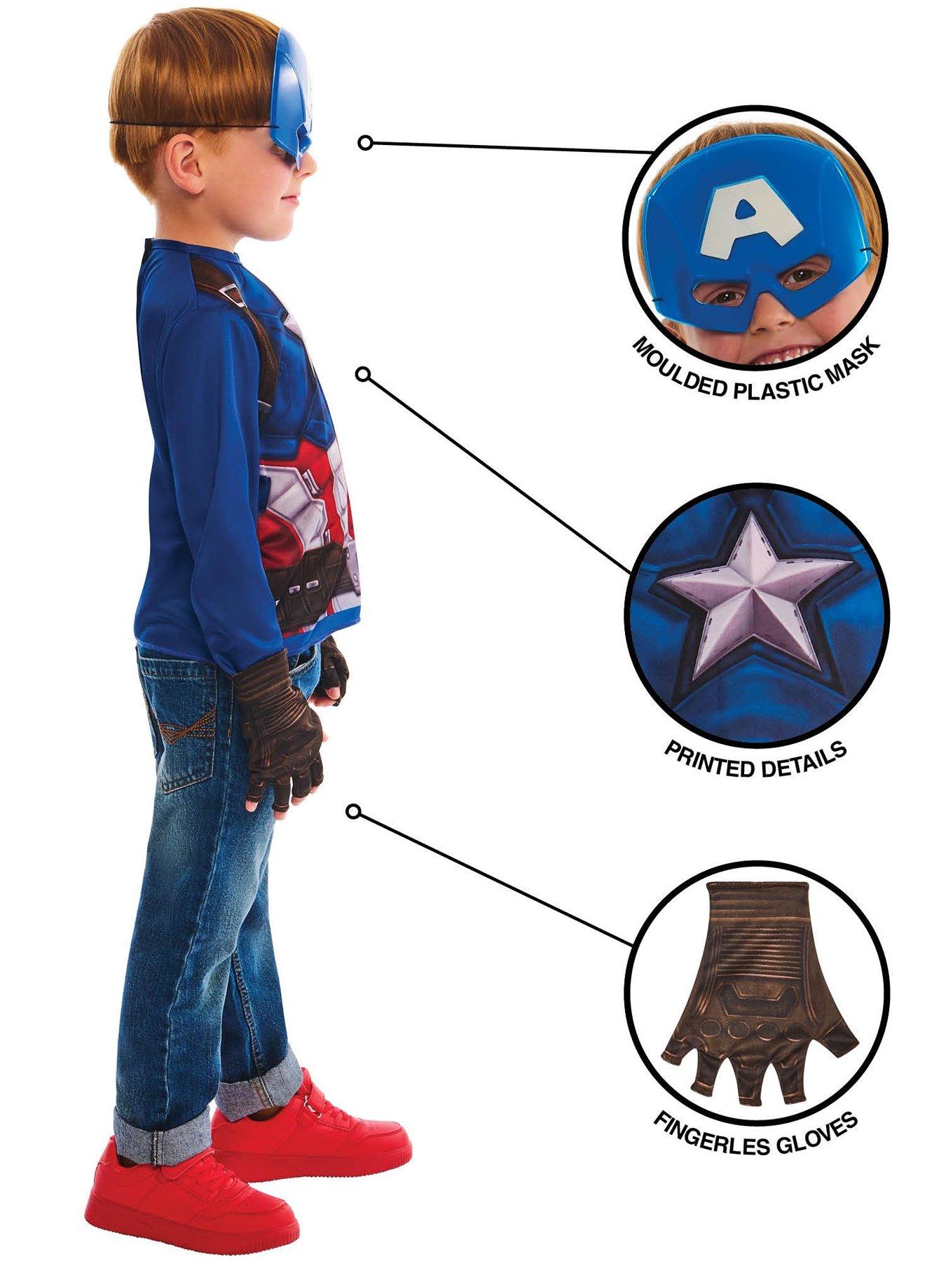 Image 4 of 7 of The Avengers Avengers Captain America Dress Up Gift Set