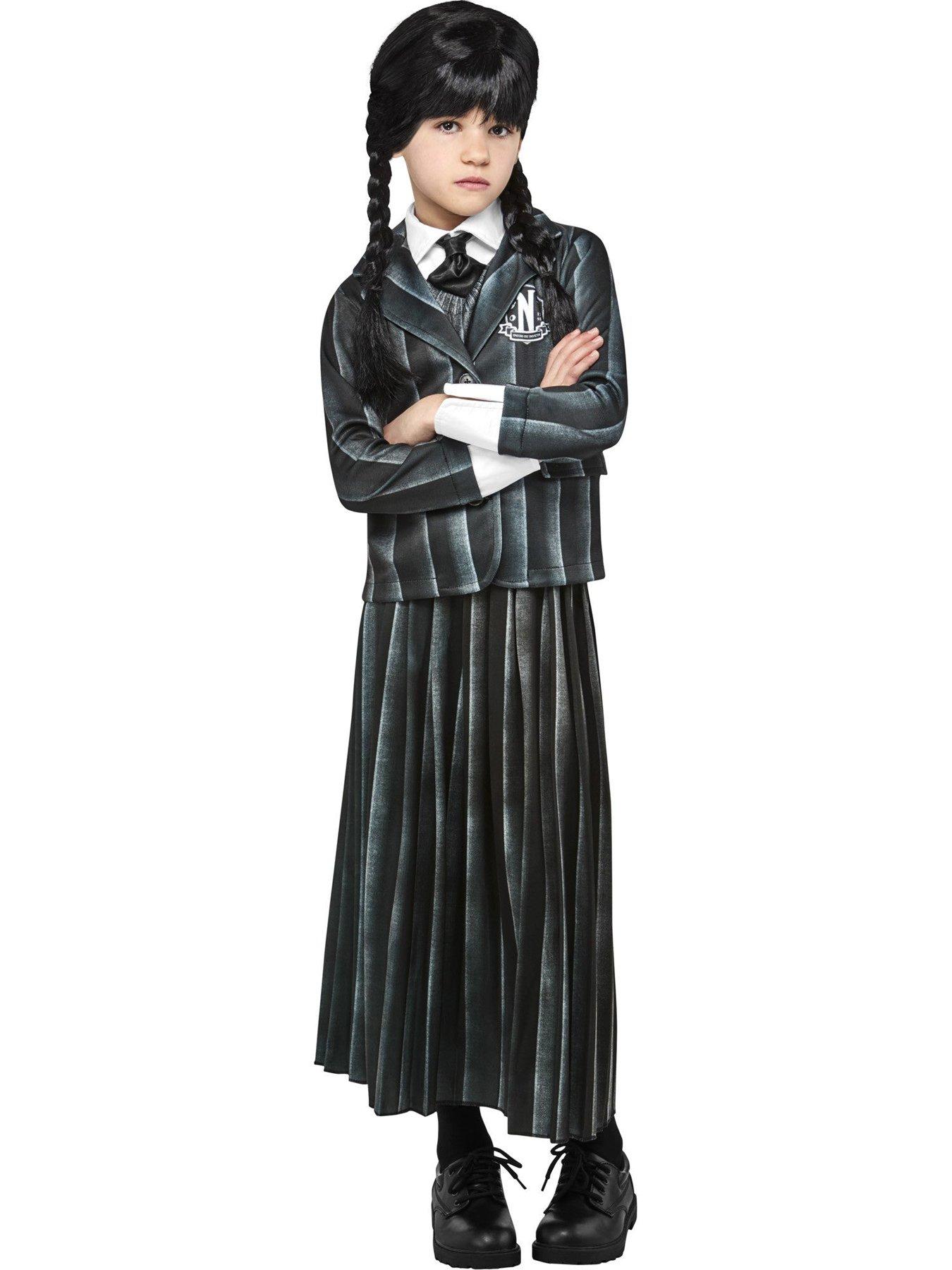 Image 1 of 7 of Wednesday Netflix Wednesday School Uniform Child Costume