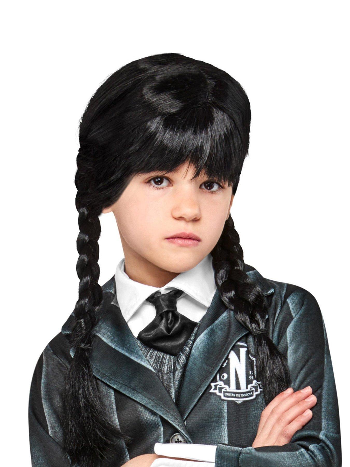 Image 1 of 3 of Wednesday Netflix Wednesday Child Wig