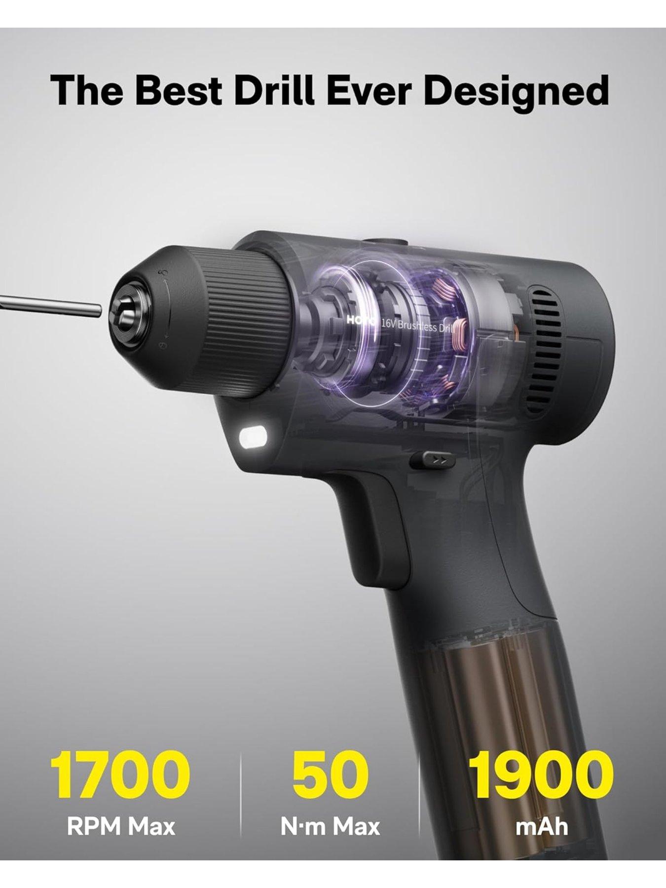 Image 7 of 7 of HOTO 16V Brushless Drill Tool Set