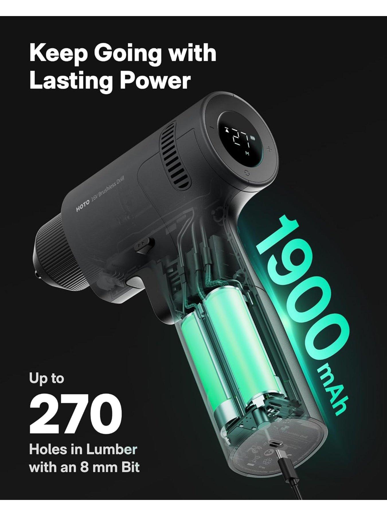 Image 7 of 8 of HOTO HOTO 16V Brushless Drill
