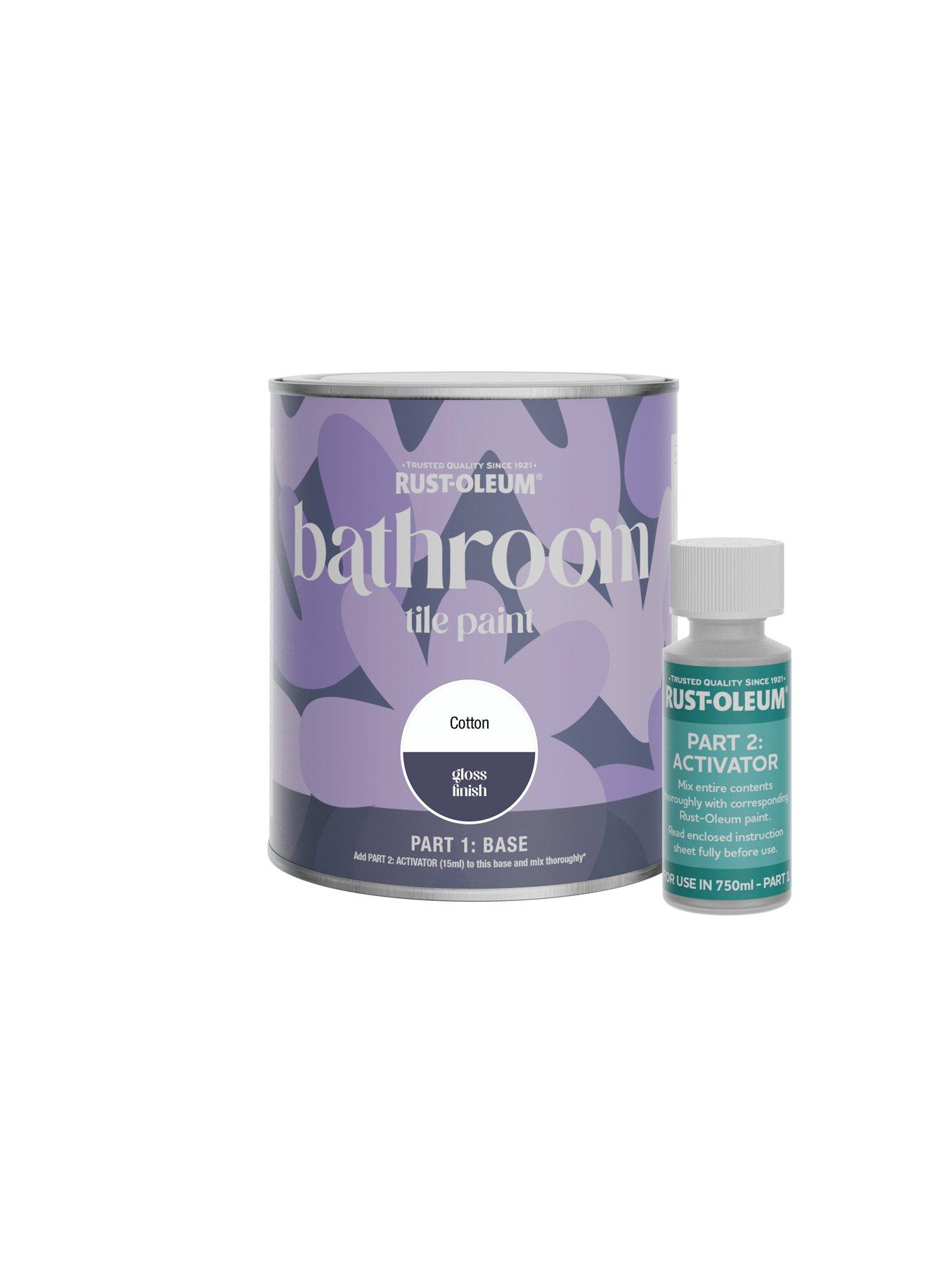 Image 7 of 7 of Rust-Oleum Bathroom Tile Paint - Gloss Cotton 750ML
