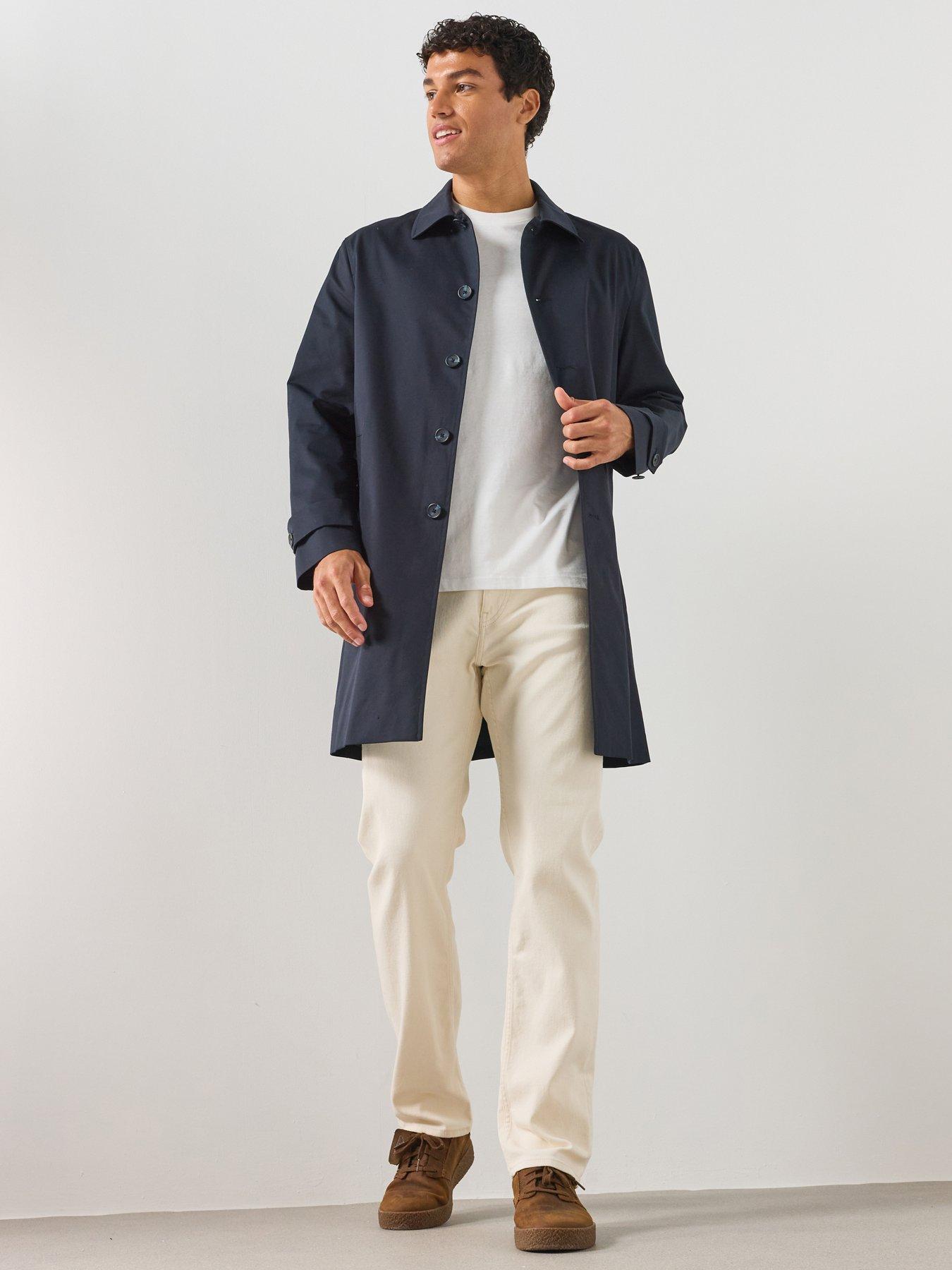 Image 1 of 6 of Mango Men's Water-Repellent Gabardine Jacket - Blue