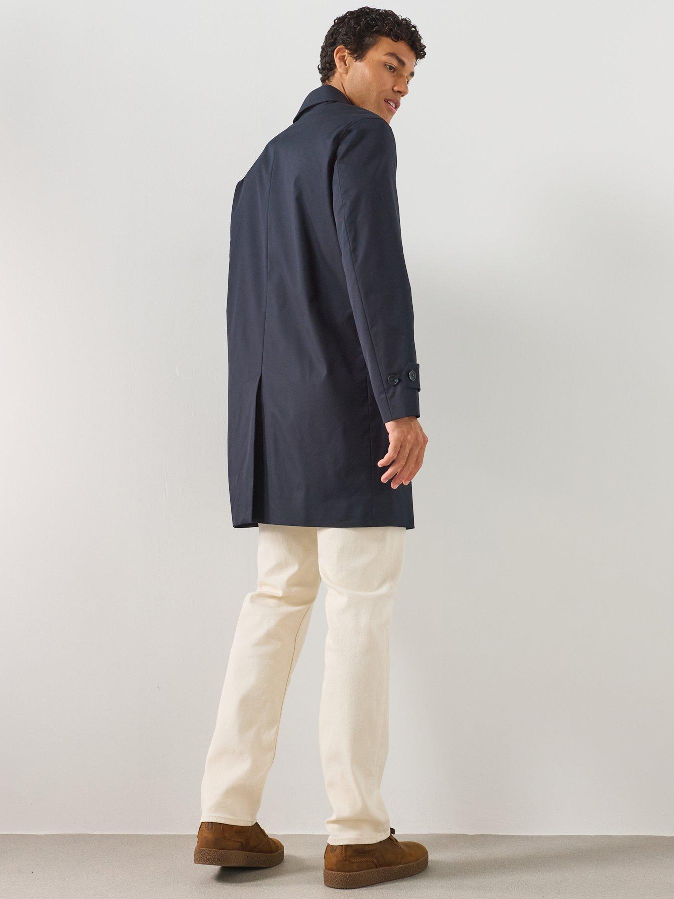 Image 2 of 6 of Mango Men's Water-Repellent Gabardine Jacket - Blue
