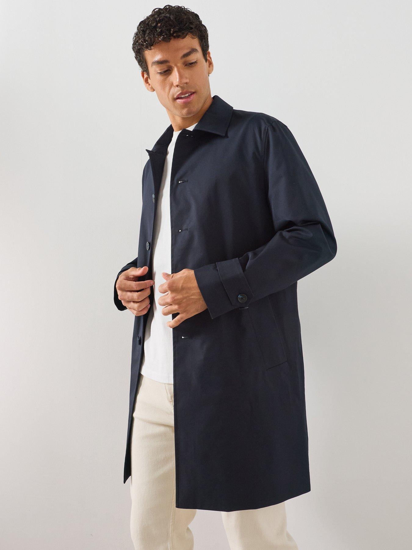 Image 3 of 6 of Mango Men's Water-Repellent Gabardine Jacket - Blue