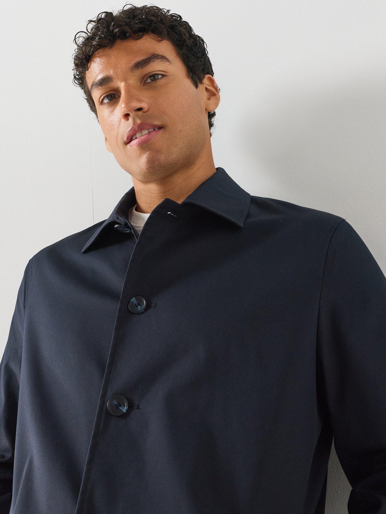 Image 5 of 6 of Mango Men's Water-Repellent Gabardine Jacket - Blue