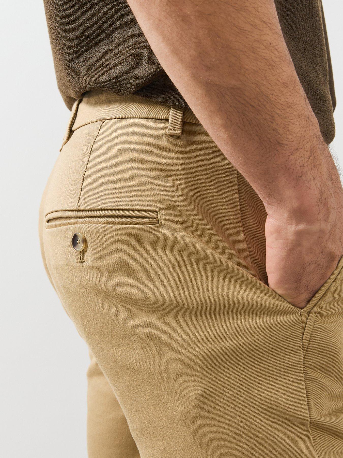 Image 5 of 5 of Mango Barna Super Slim Fit Chino Twill Trousers - Beige
