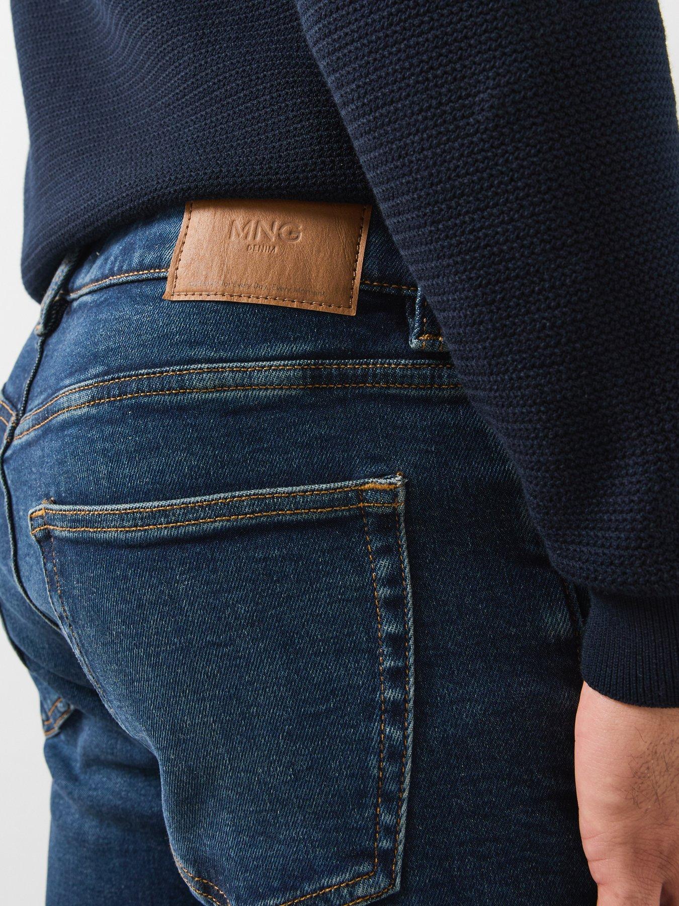 Image 4 of 6 of Mango Jan Slim Fit Jeans - Blue