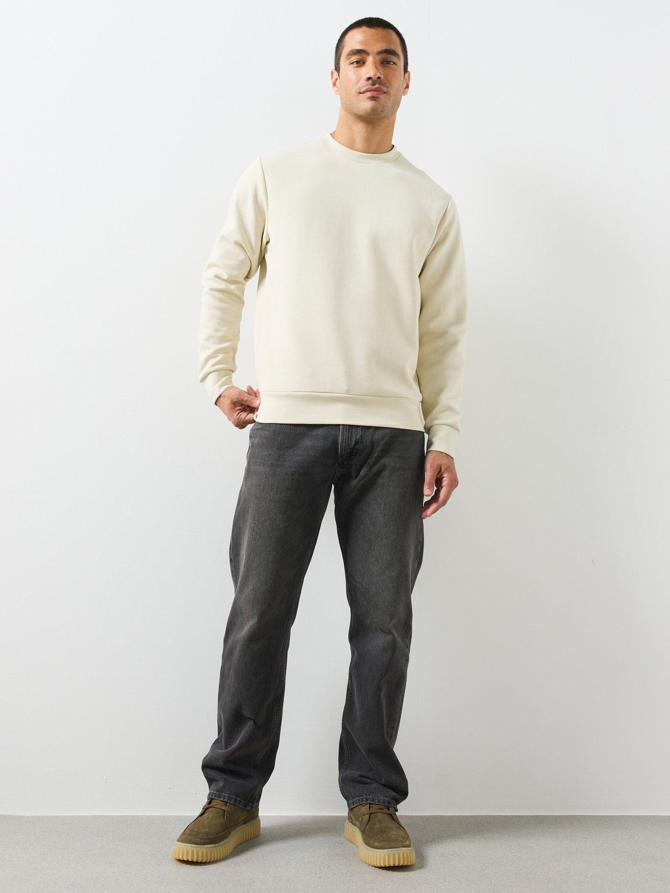 Image 3 of 5 of Mango Moby Relaxed Fit Dark Wash Jeans - Grey