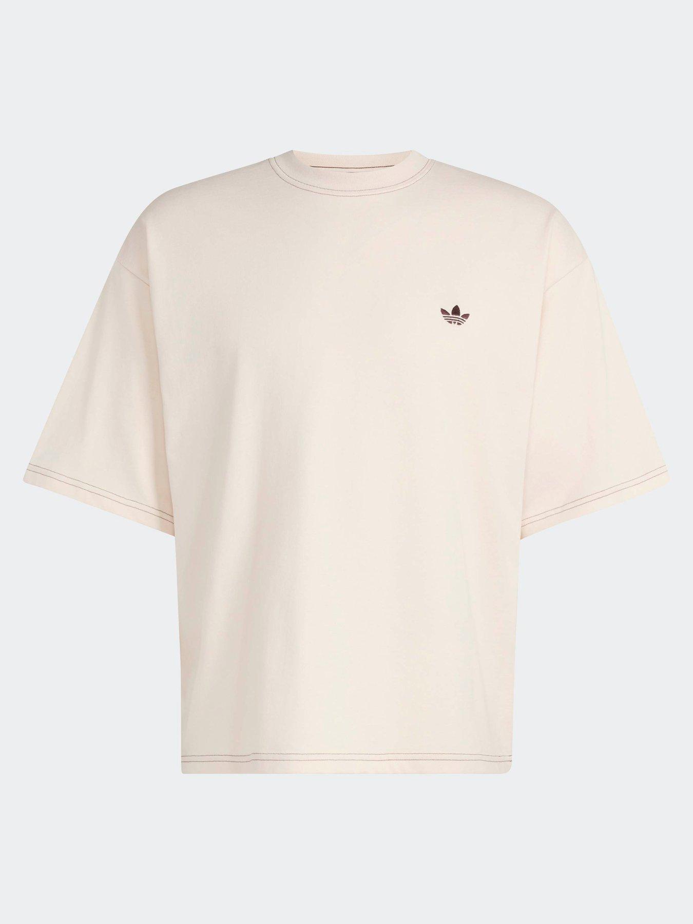 Image 6 of 6 of adidas Originals Mens Contrast Oversized Tee - White
