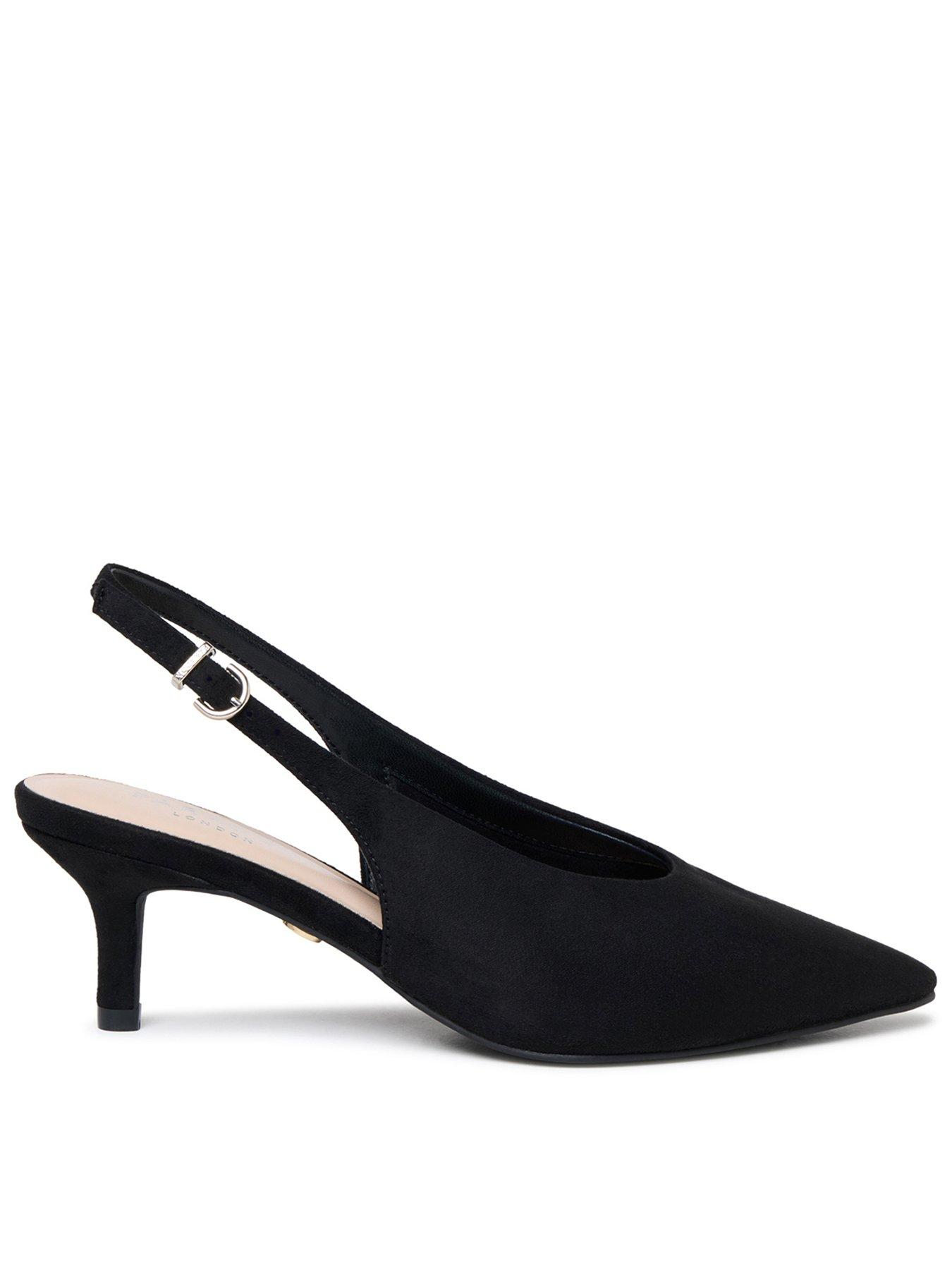 Paradox London Tullia Sling Back Heel Shoe - Black