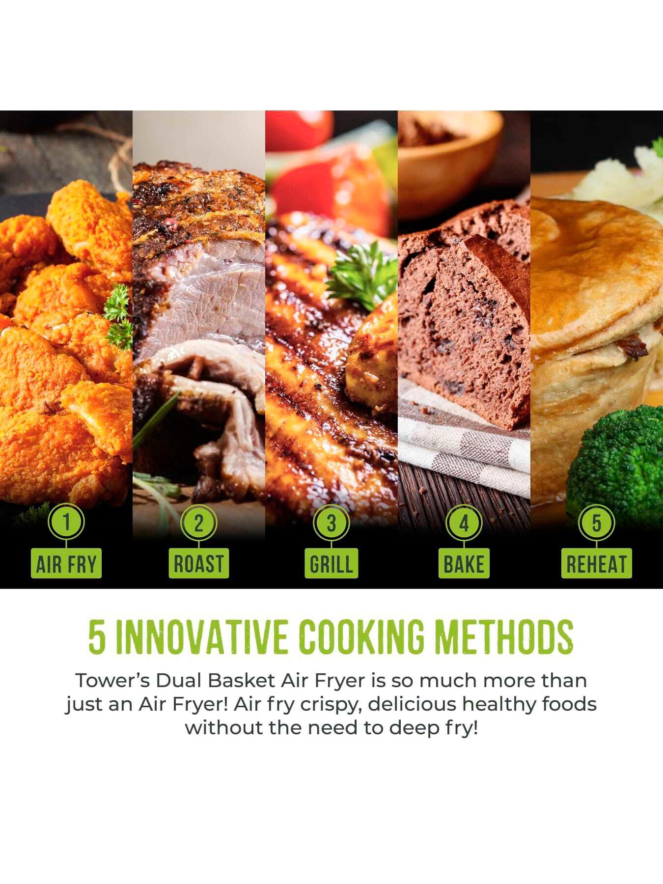 Image 2 of 7 of Tower Vortx 8L Dual Basket Air Fryer