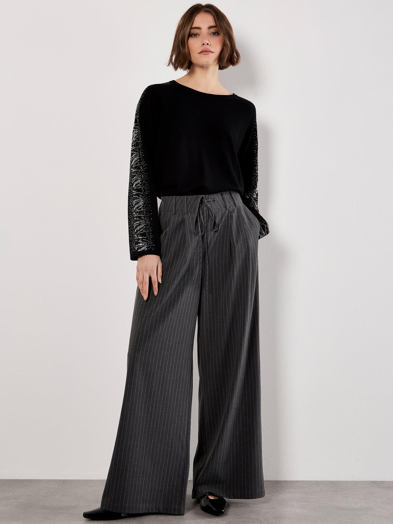 Image 3 of 5 of Apricot Snake Sparkle Arm Jumper - Black