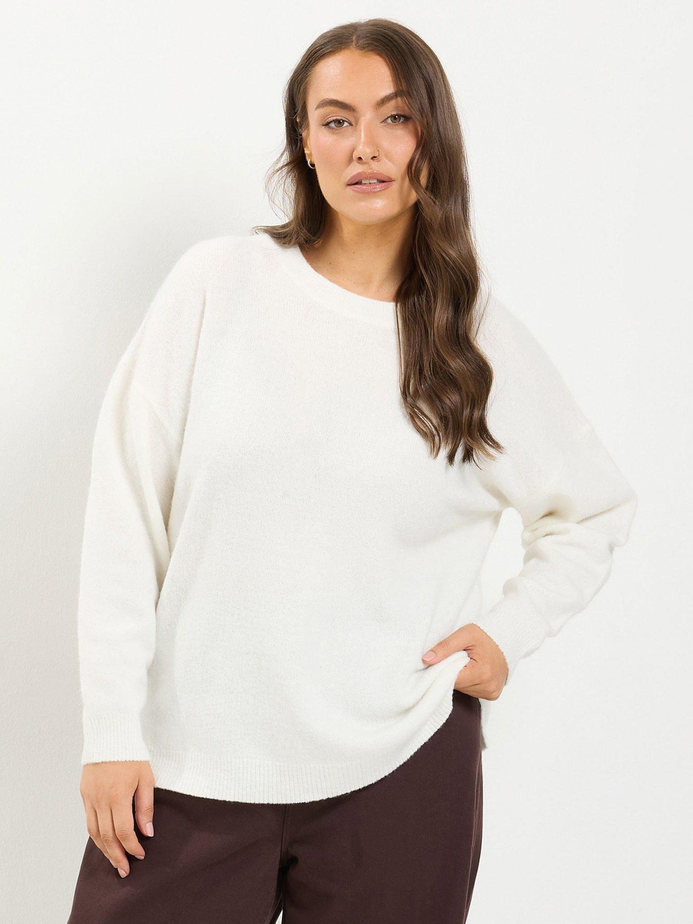 Yours Curve V Neck Soft Touch Jumper