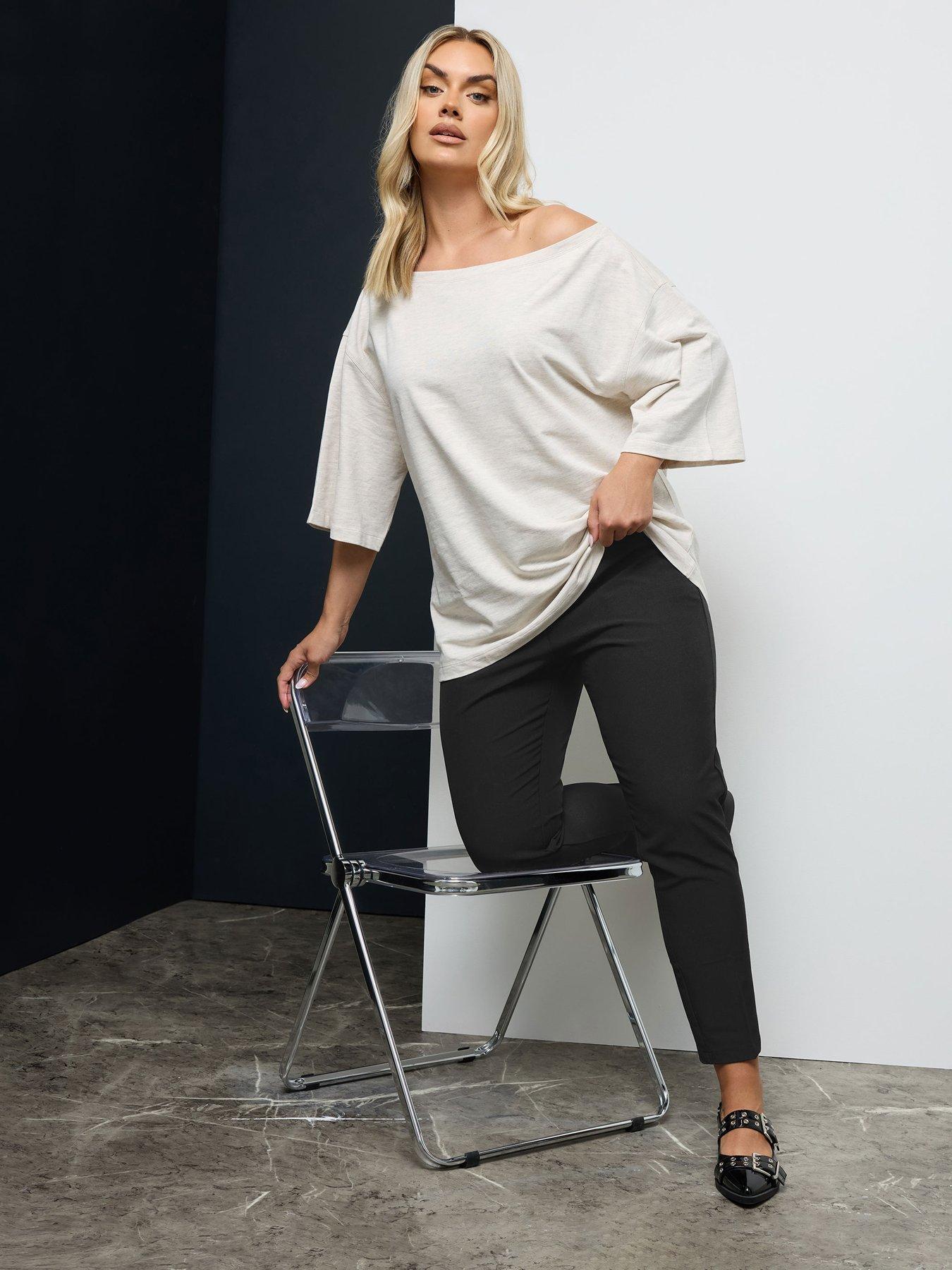 Image 3 of 4 of Yours Curve Tapered Pablo Trouser 26"