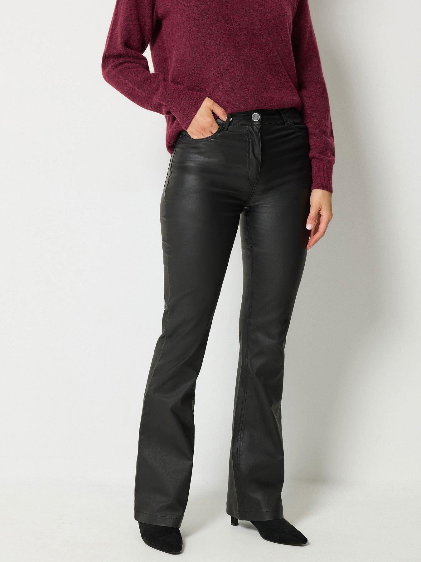 Image 1 of 4 of Long Tall Sally Coated Bootcut Jean 36" - Black