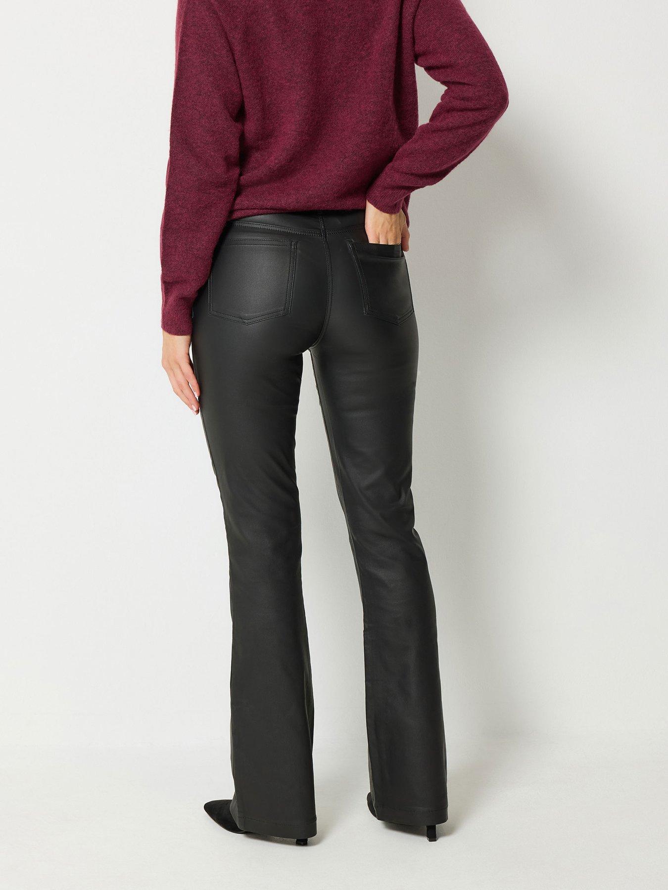 Image 2 of 4 of Long Tall Sally Coated Bootcut Jean 36" - Black