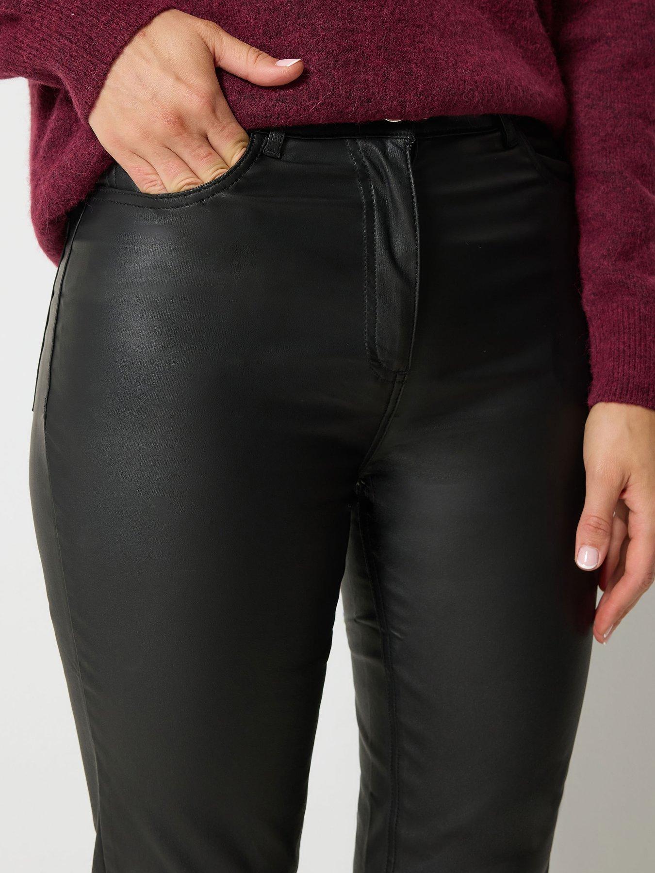 Image 4 of 4 of Long Tall Sally Coated Bootcut Jean 36" - Black